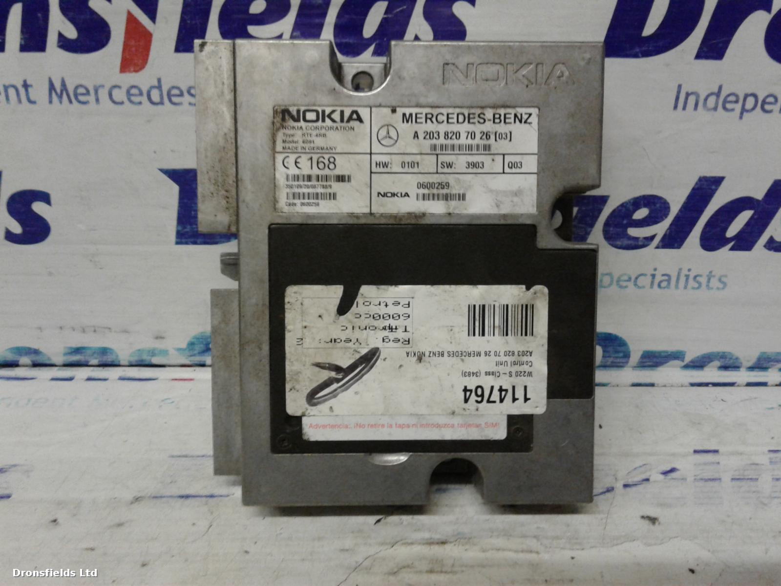 View Auto part ECU Mercedes S Class 2000