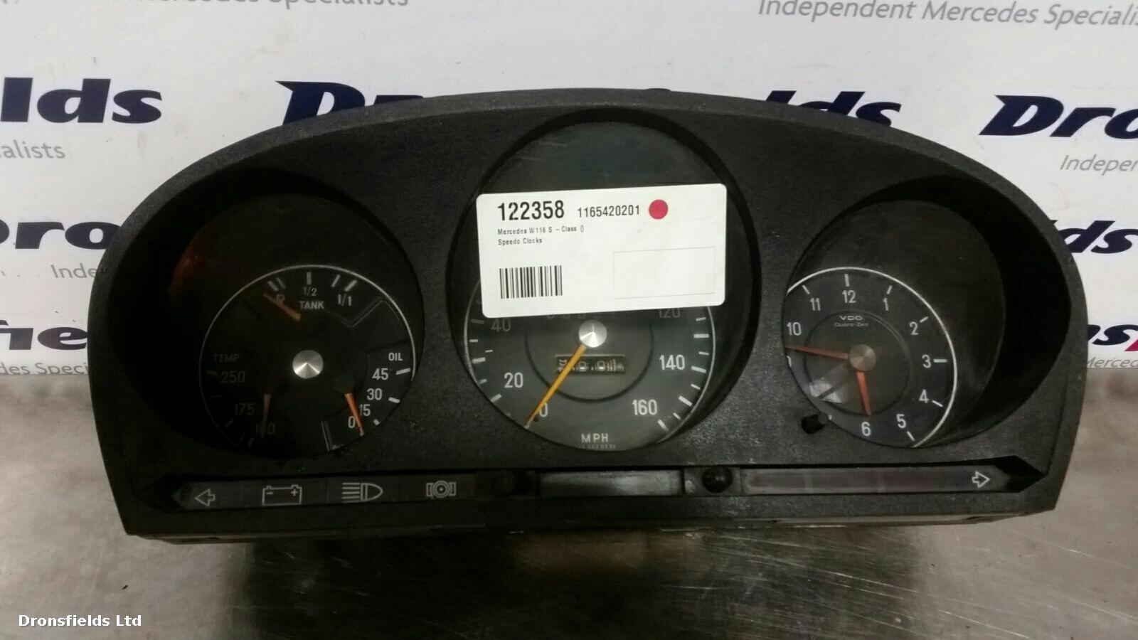 View Auto part Speedometer Mercedes S Class 1980