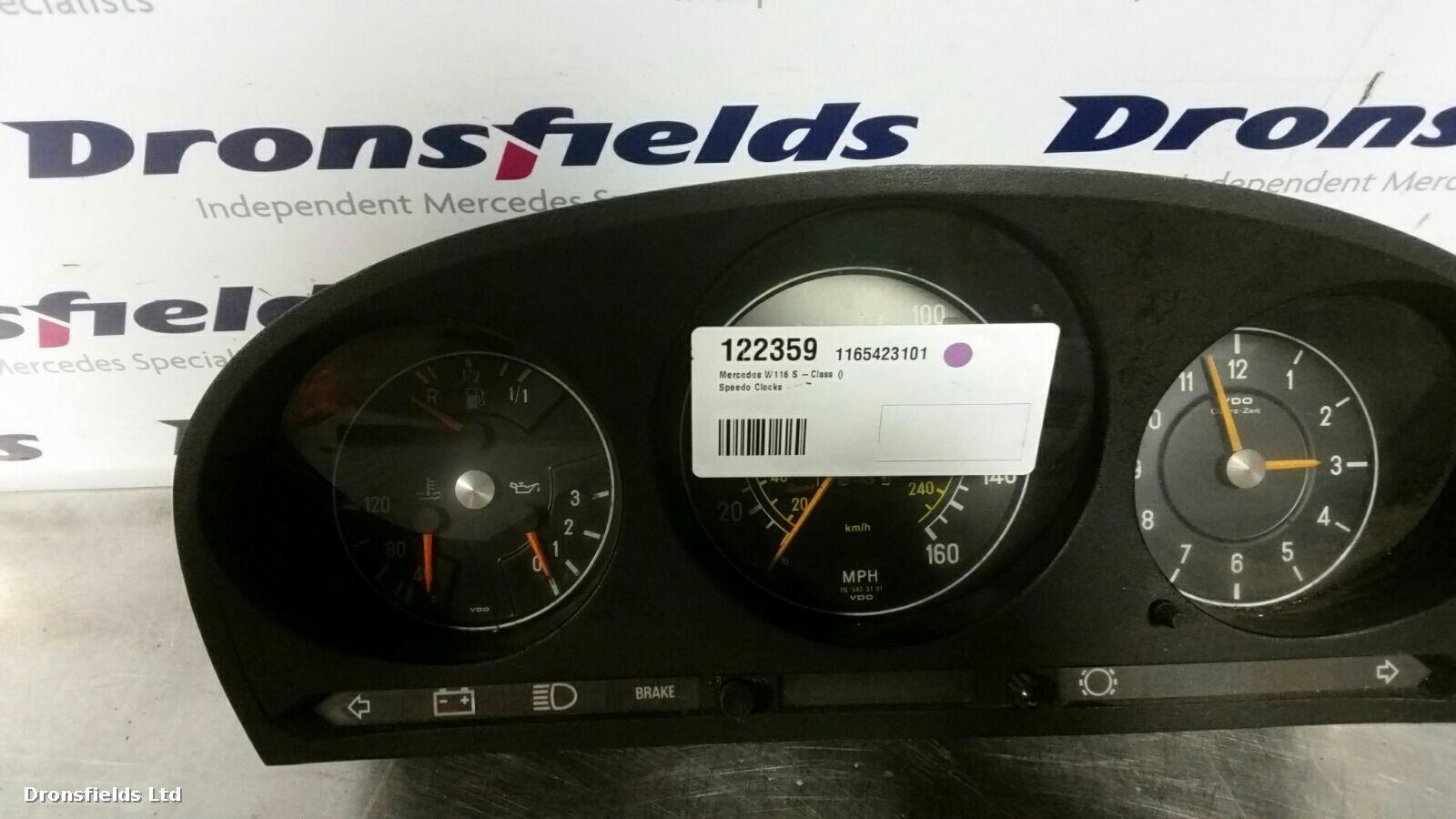 View Auto part Speedometer Mercedes S Class 1980