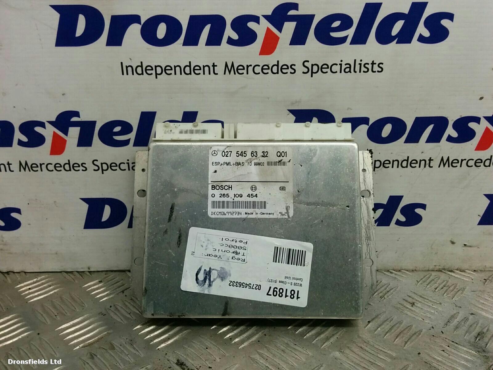 View Auto part ECU Mercedes S Class 2000