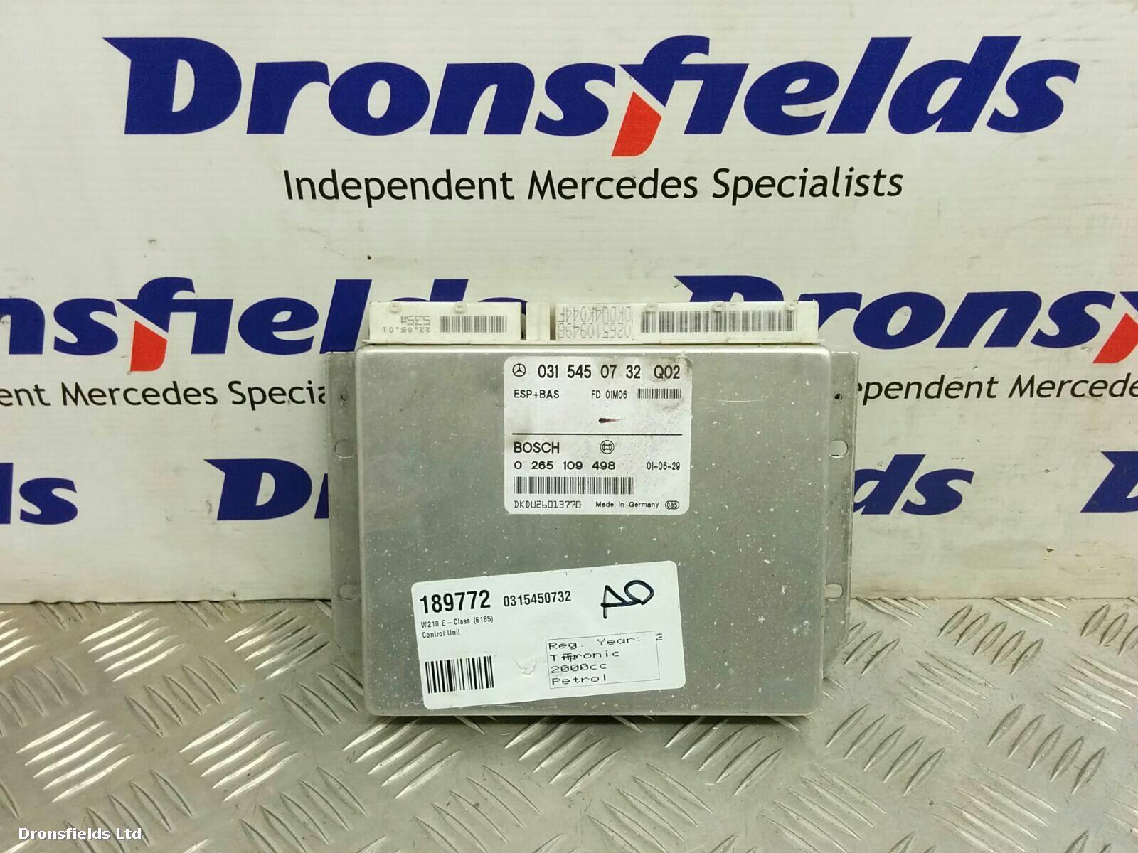 View Auto part ECU Mercedes E Class 2001