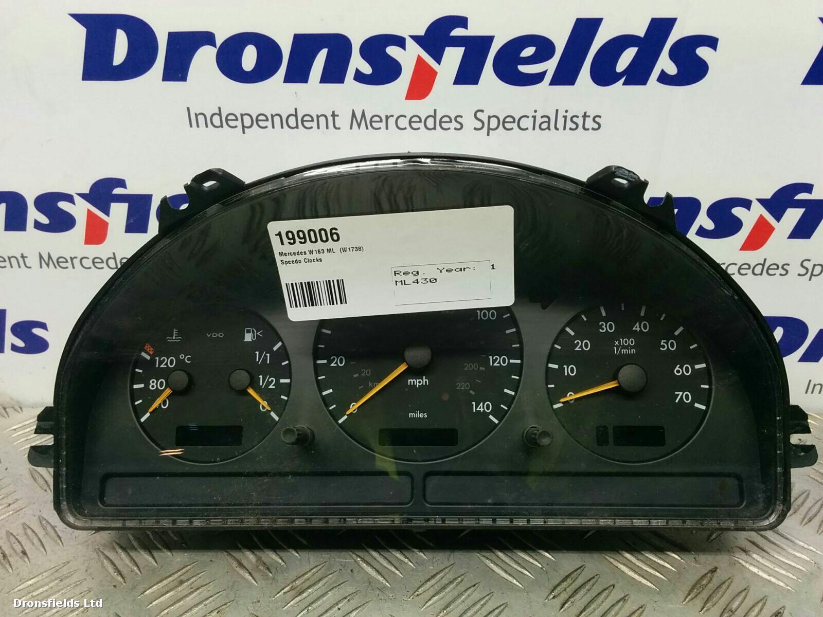 View Auto part Speedometer Mercedes M Class 1999