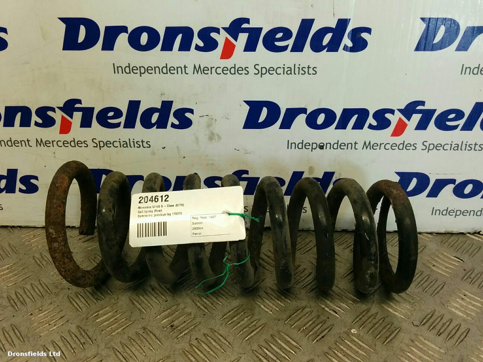 View Auto part Rear Coil Spring Mercedes S Class 1997