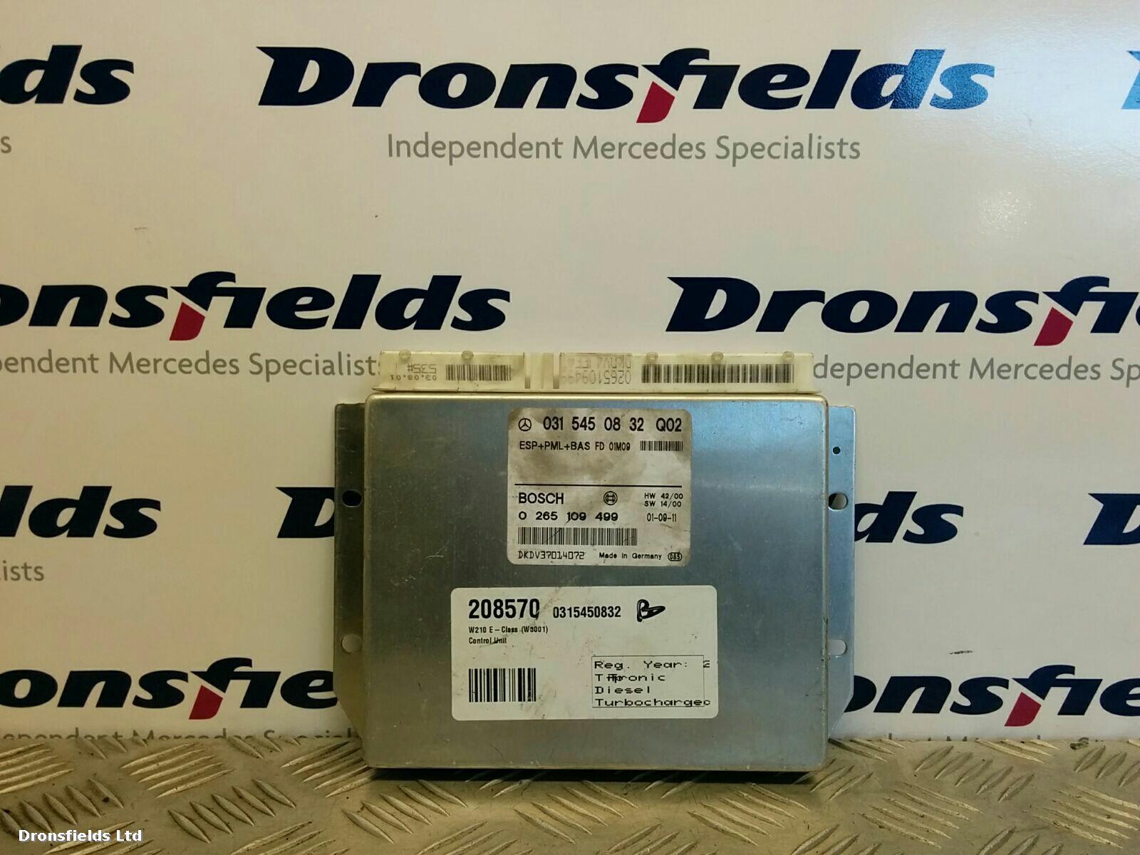 View Auto part ECU Mercedes E Class 2001