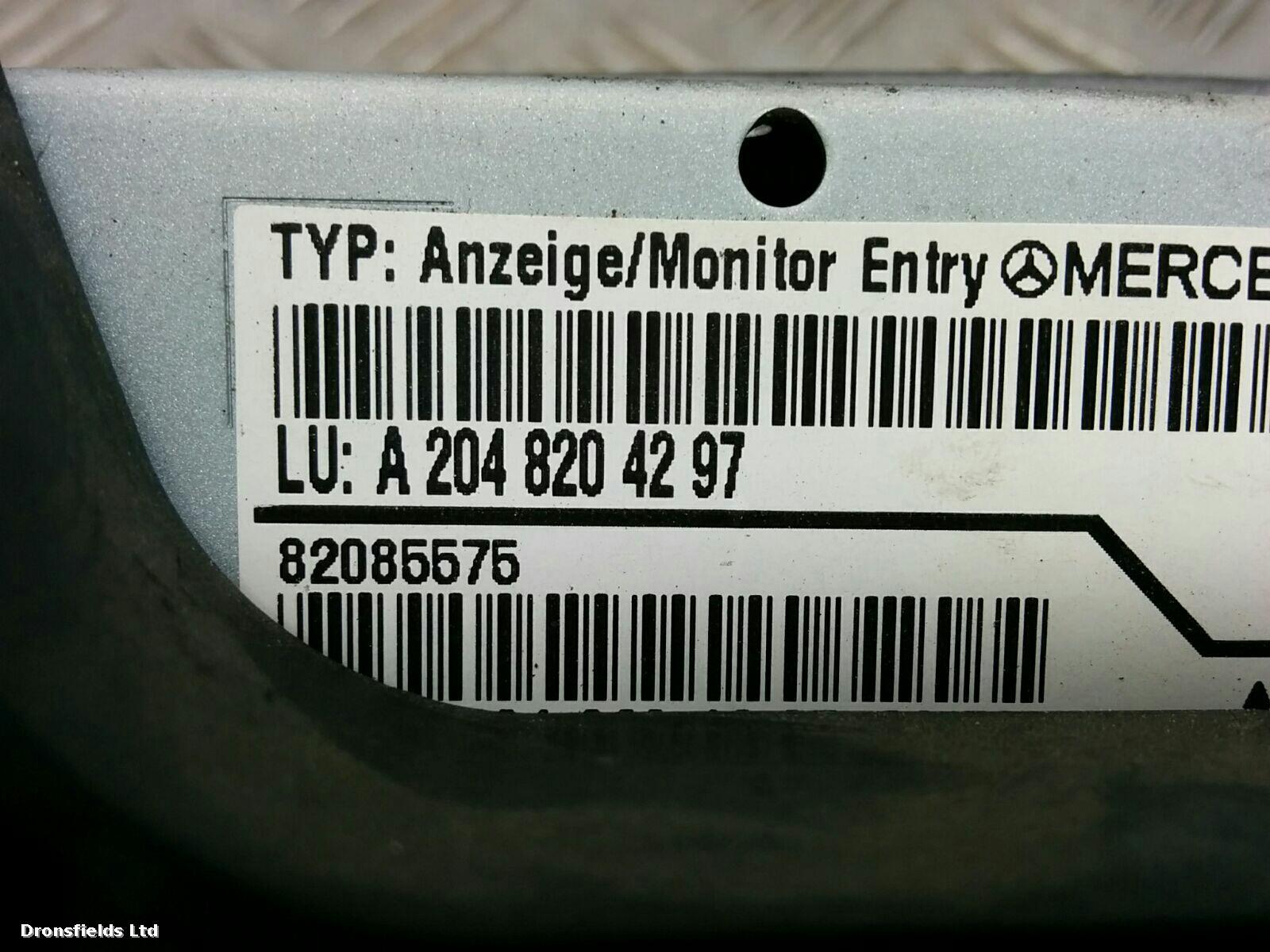 View Auto part Radio Display Mercedes C Class 2010