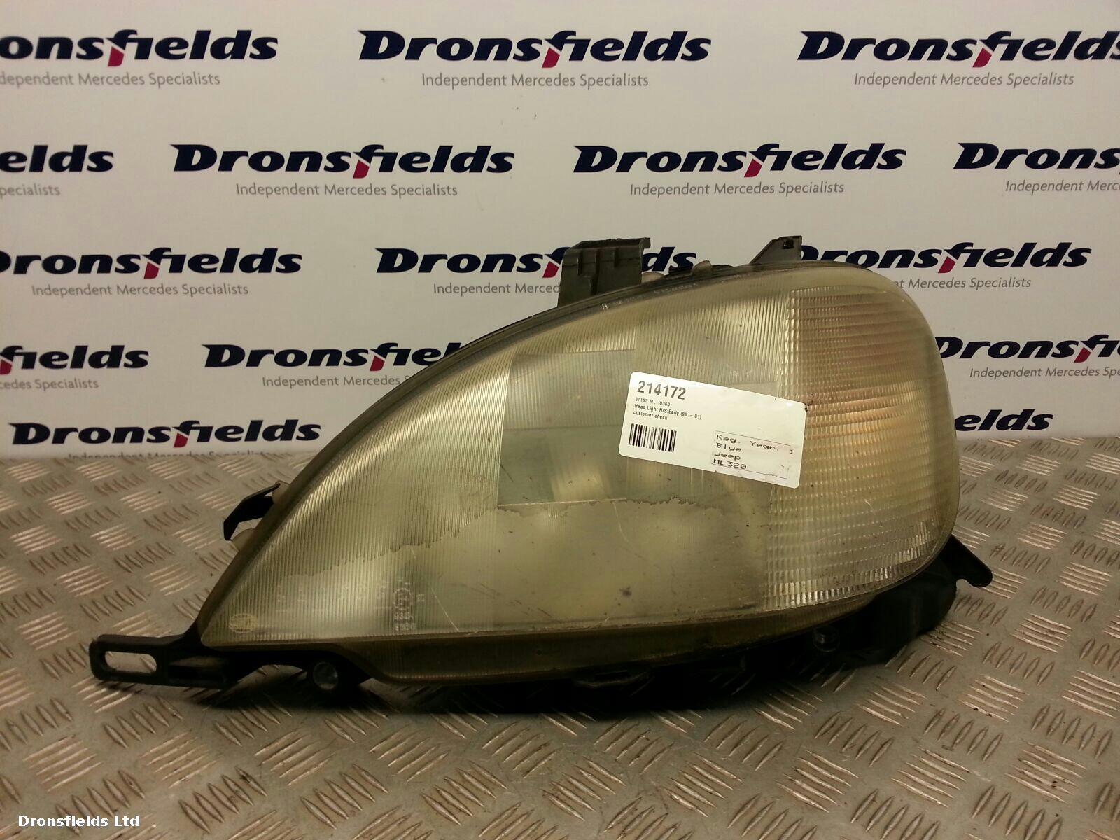 View Auto part L Headlamp Mercedes M Class 1999