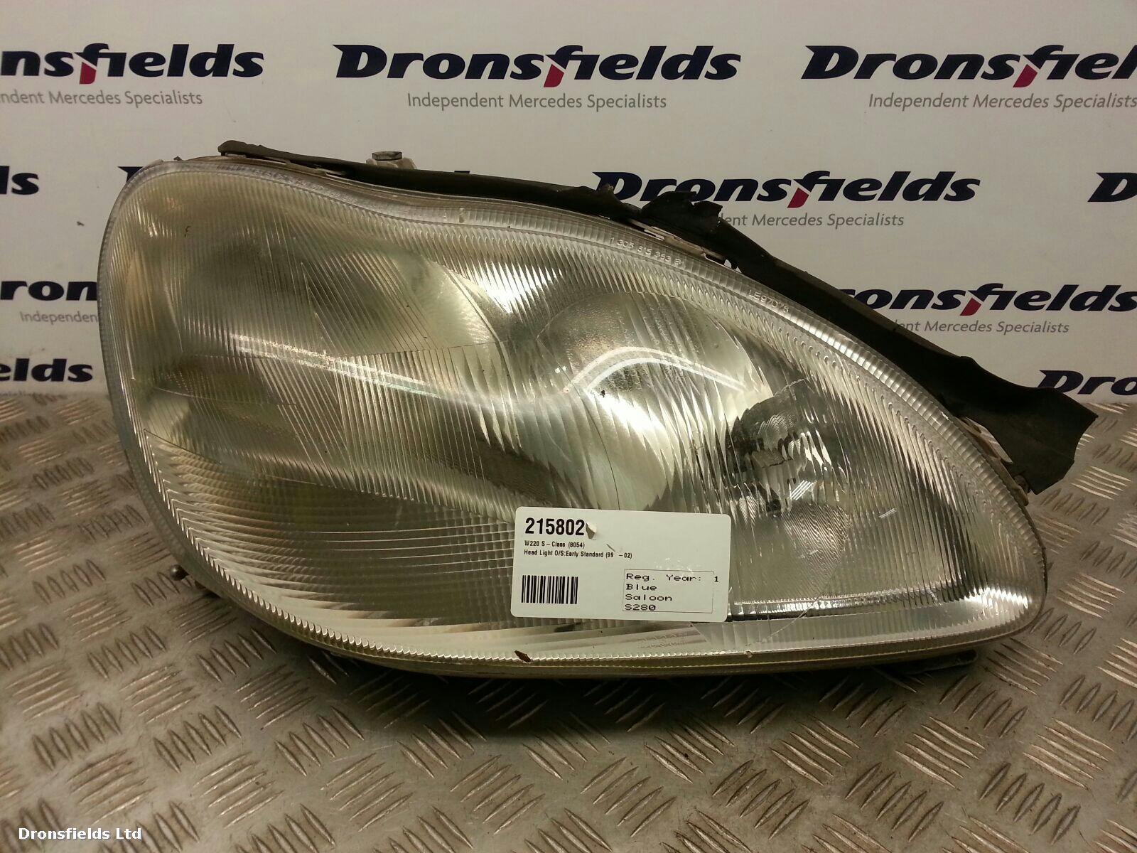 View Auto part R Headlamp Mercedes S Class 1999