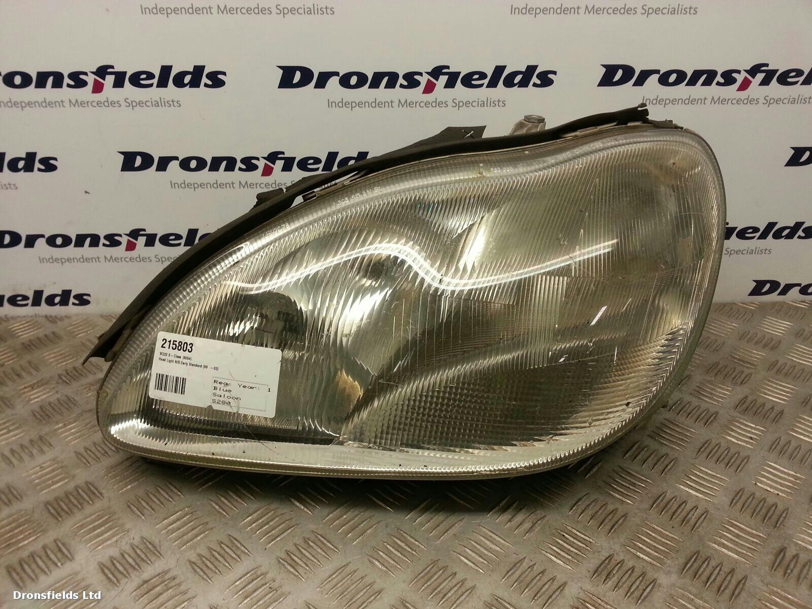 View Auto part L Headlamp Mercedes S Class 1999