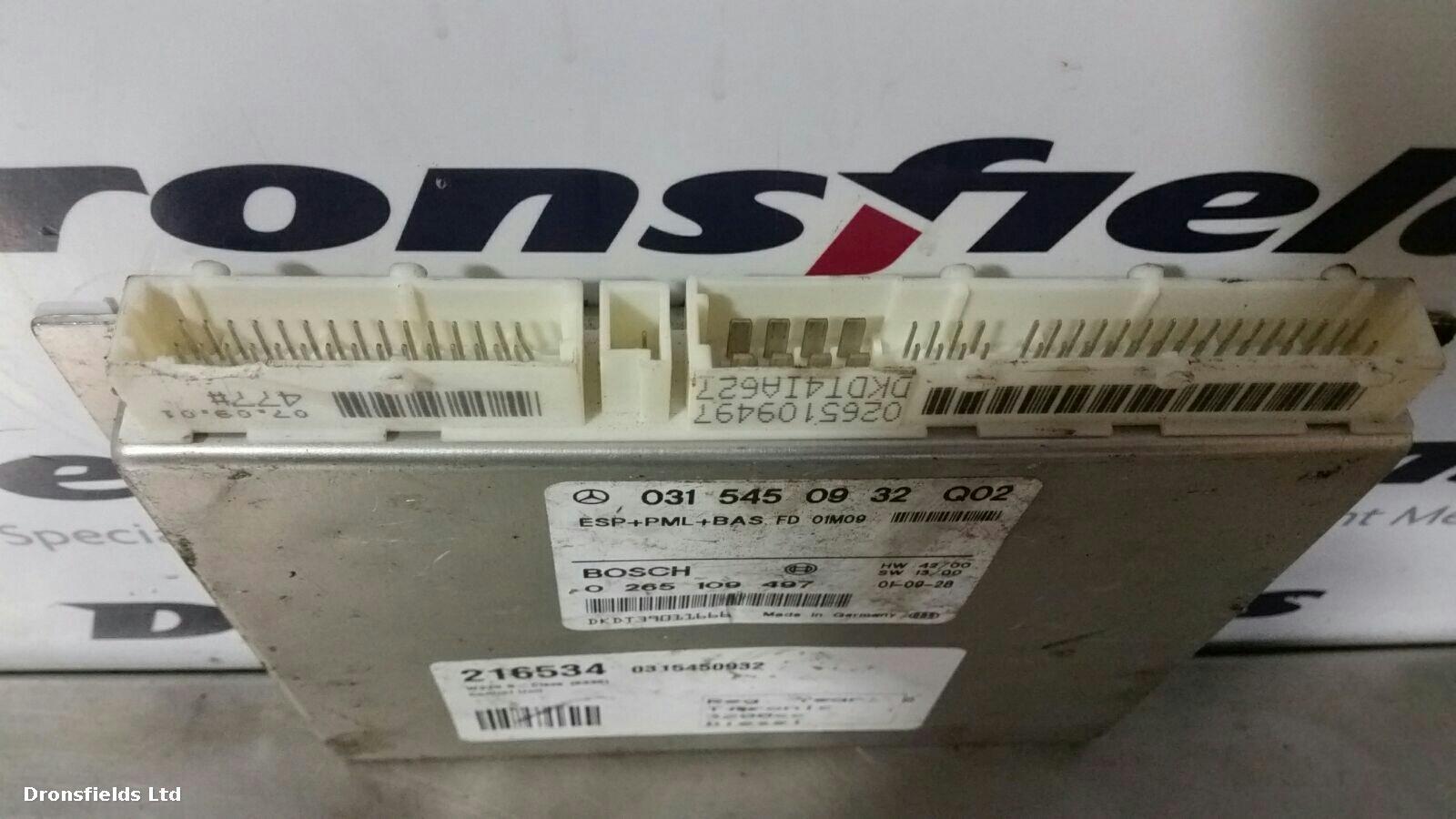 View Auto part ECU Mercedes S Class 2001