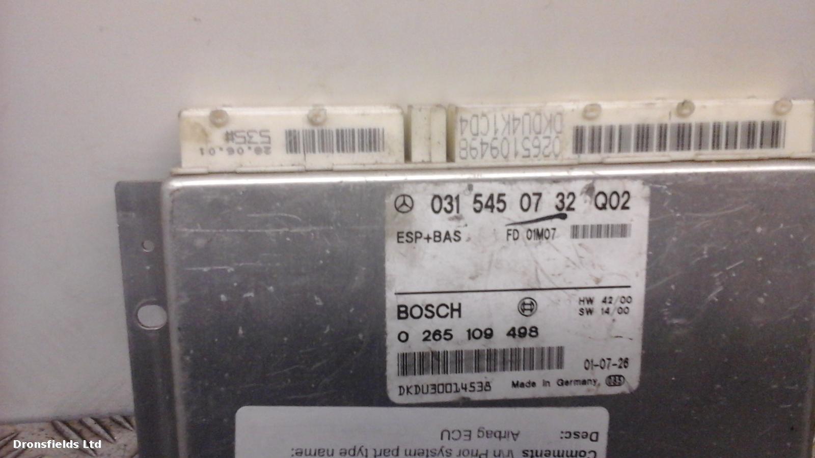 View Auto part ECU Mercedes E Class 2001