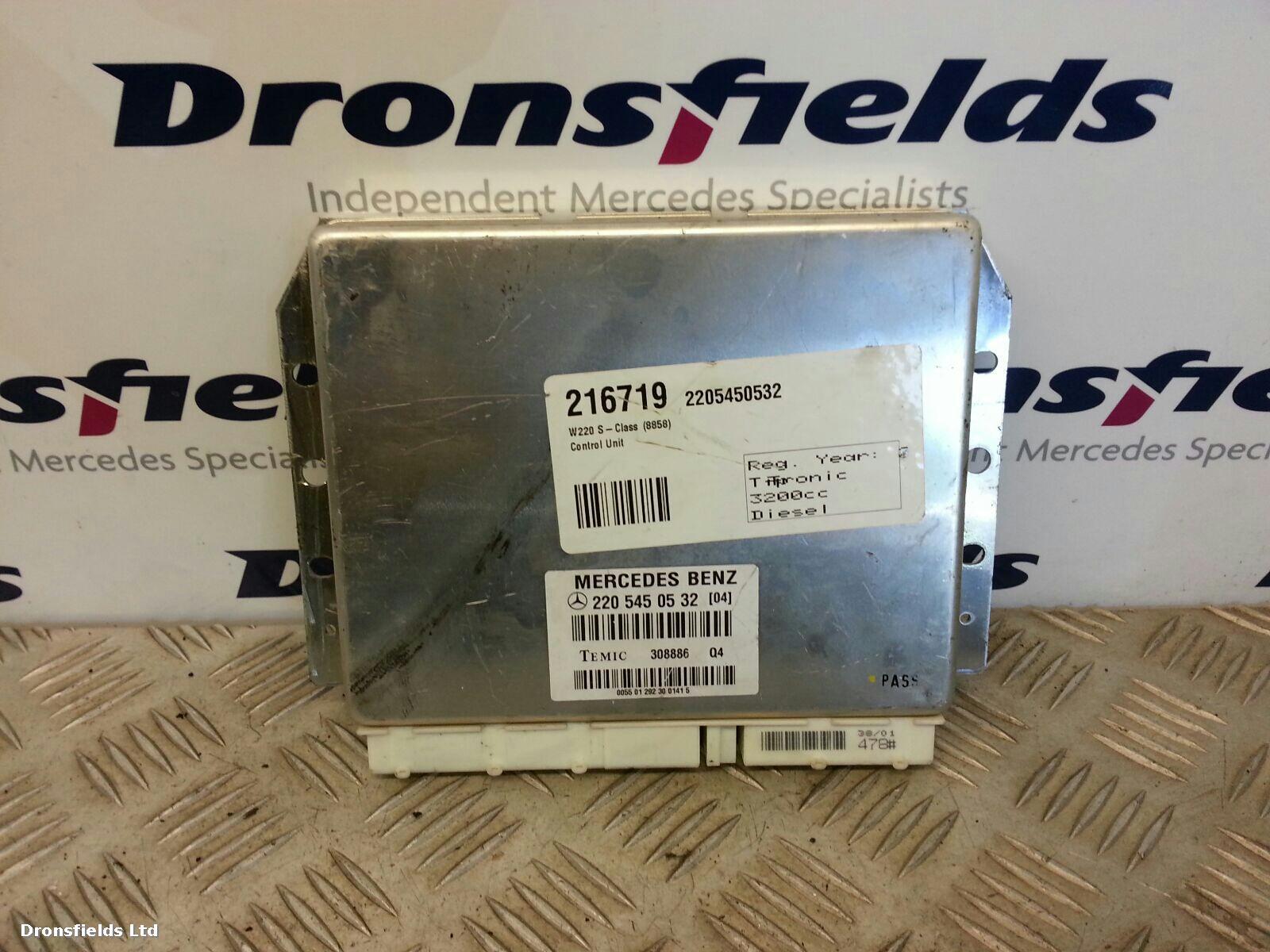 View Auto part ECU Mercedes S Class 2001