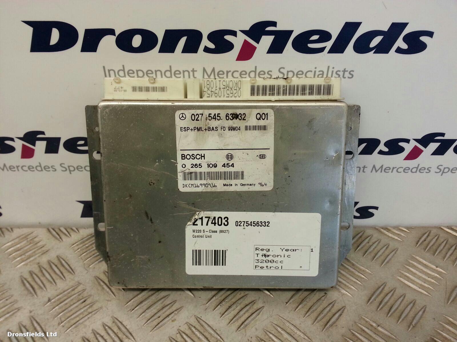 View Auto part ECU Mercedes S Class 1999