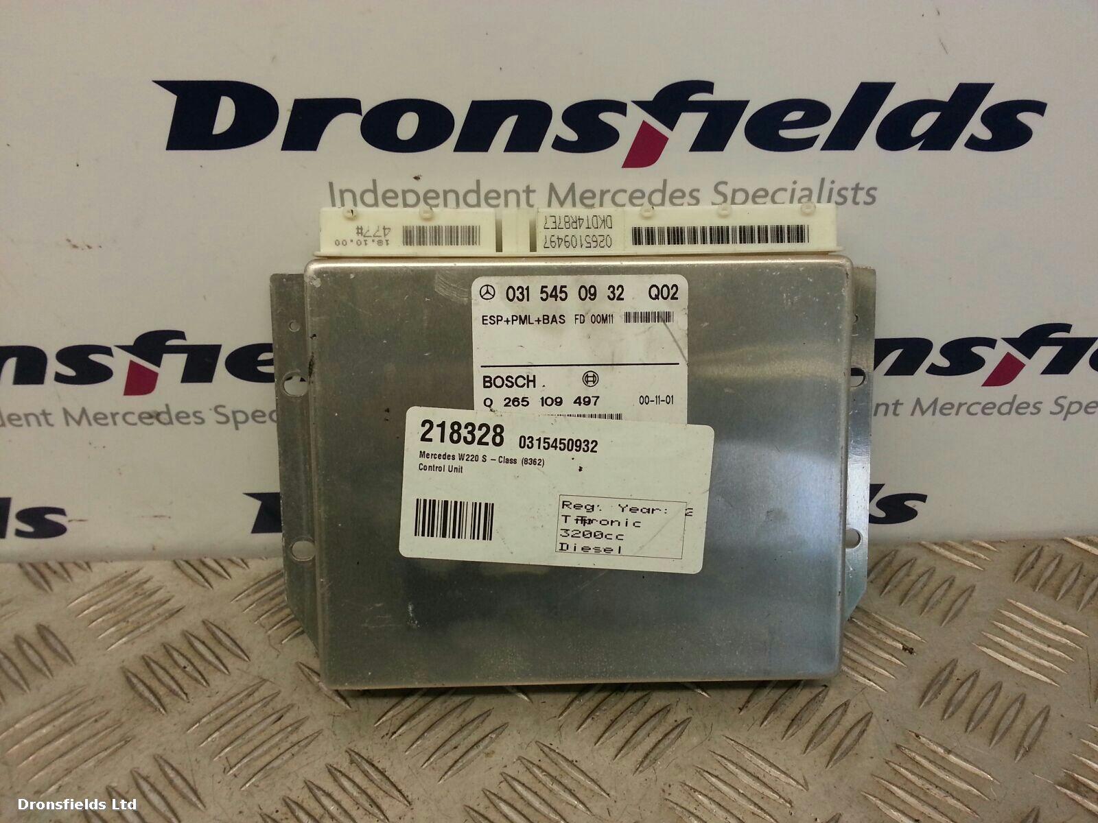View Auto part ECU Mercedes S Class 2000