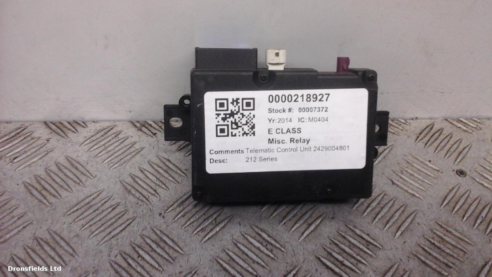 View Auto part Misc. Relay Mercedes E Class 2014