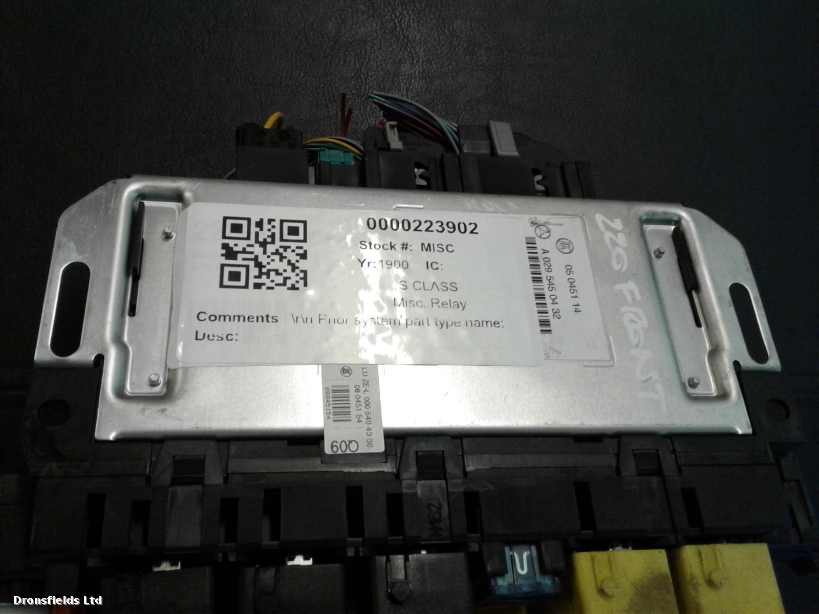 View Auto part Misc. Relay Mercedes S Class 2005