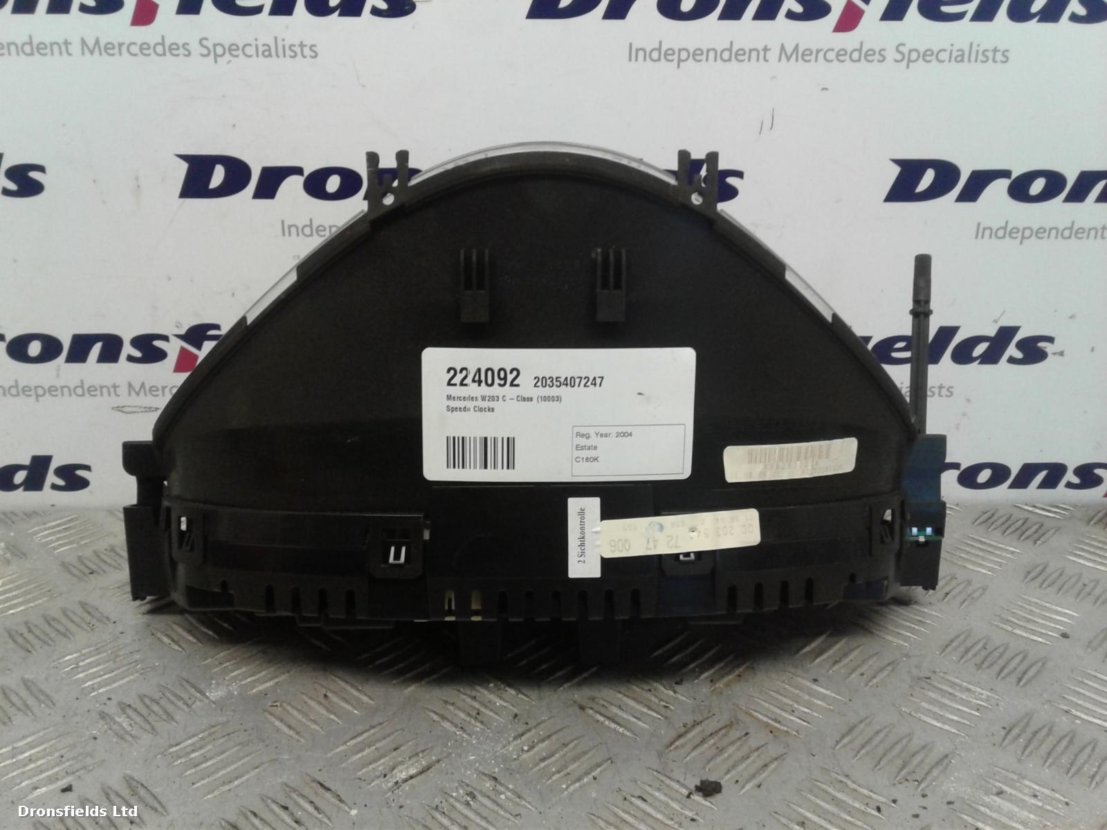 View Auto part Speedometer Mercedes C Class 2004