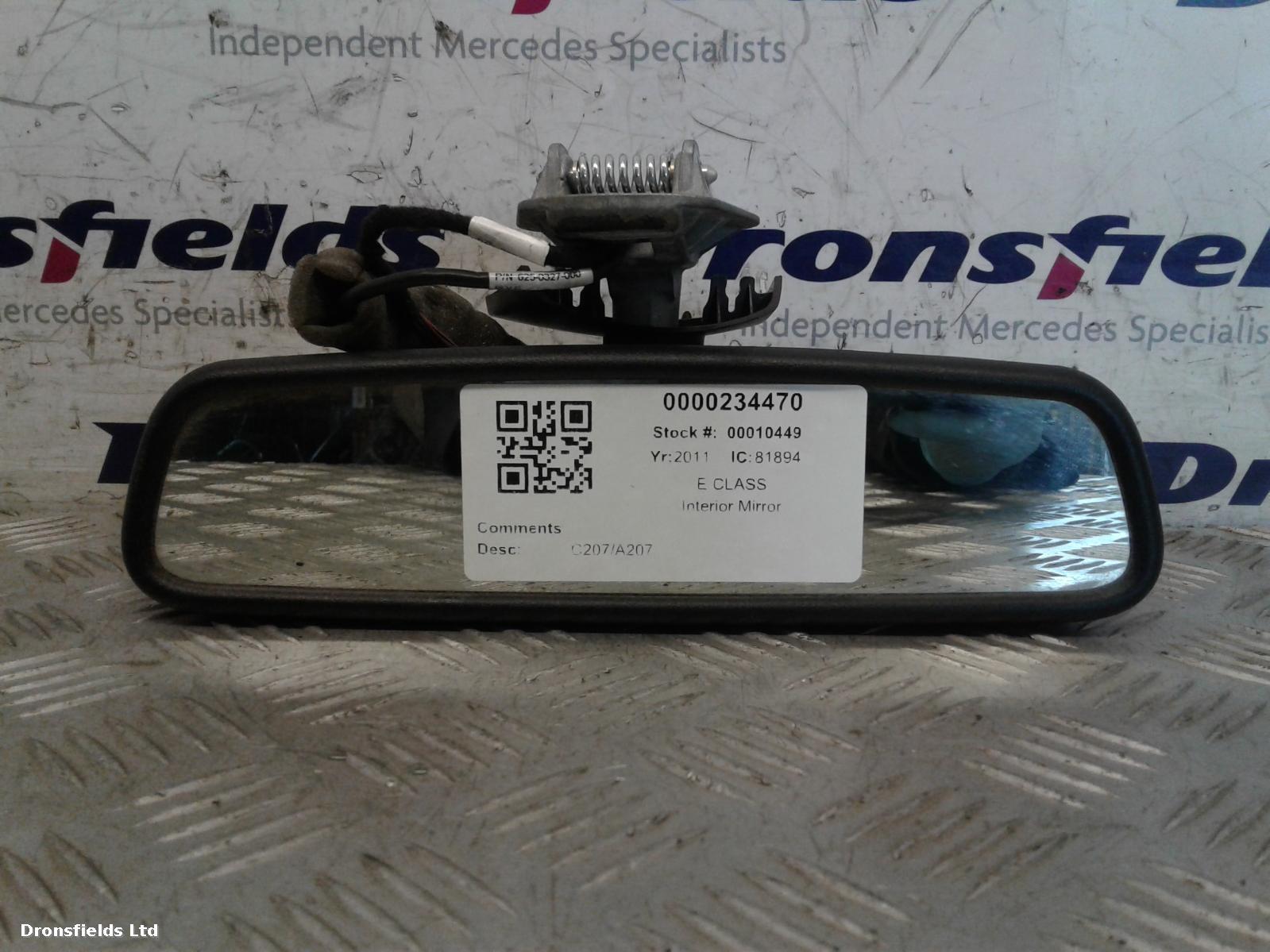 View Auto part Interior Mirror Mercedes E Class 2011