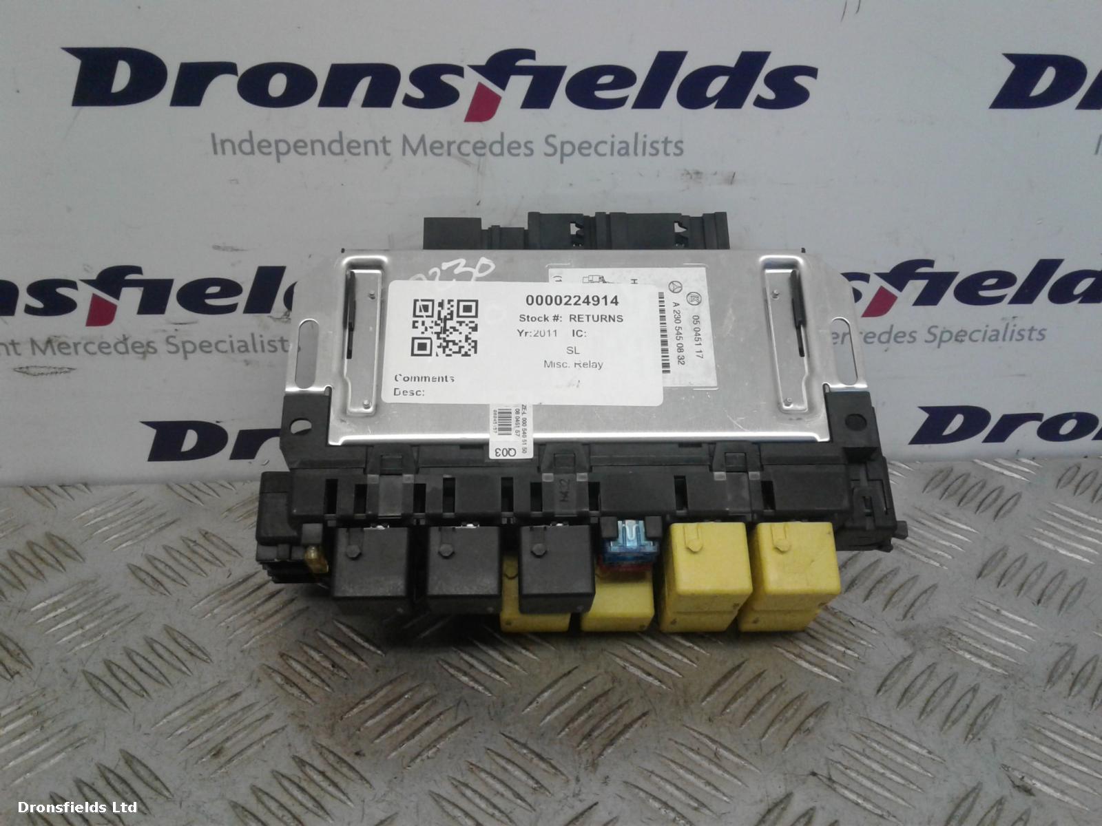 View Auto part Misc. Relay Mercedes Sl 2011