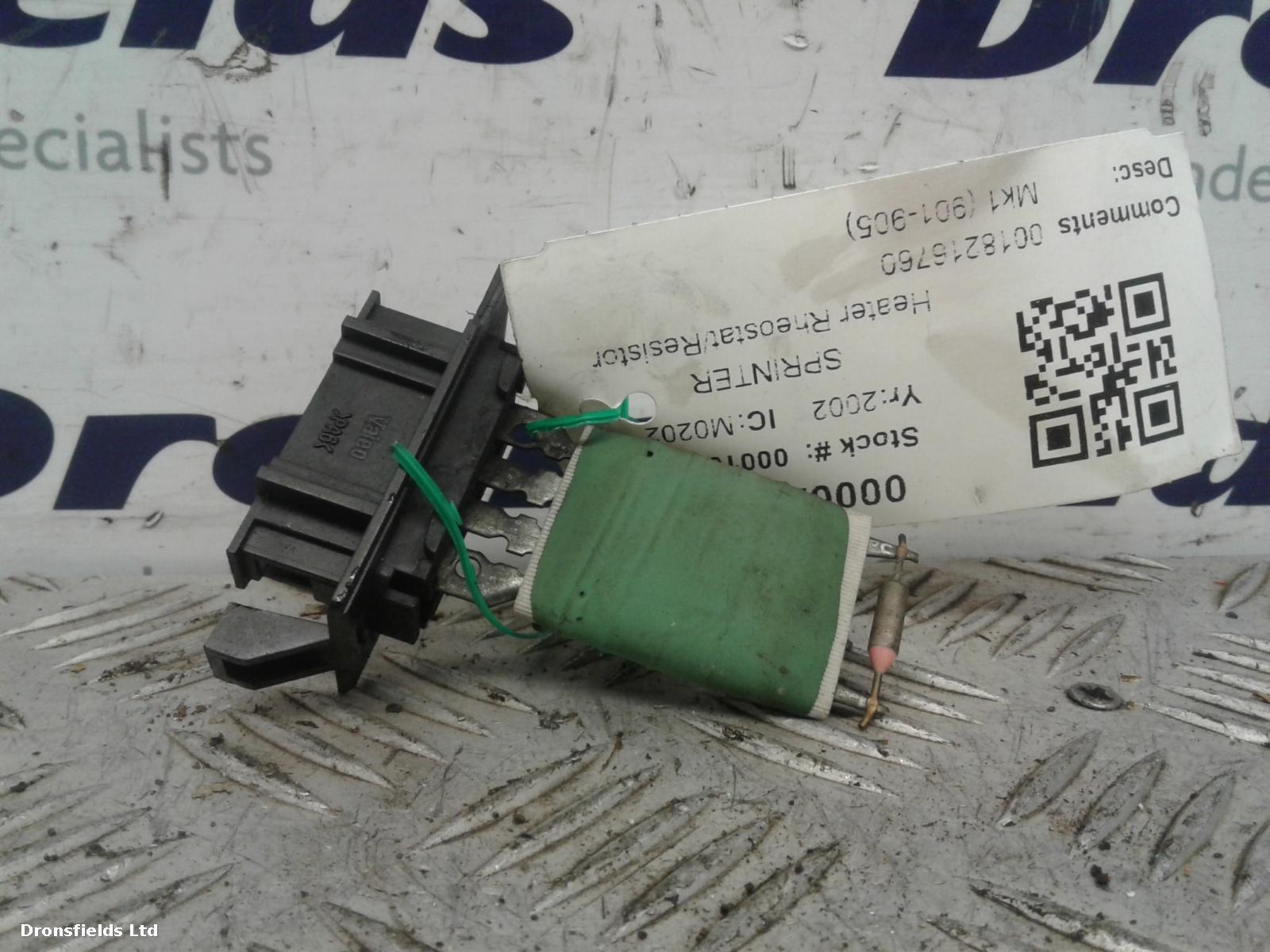 View Auto part Heater Rheostat Mercedes Sprinter 2002