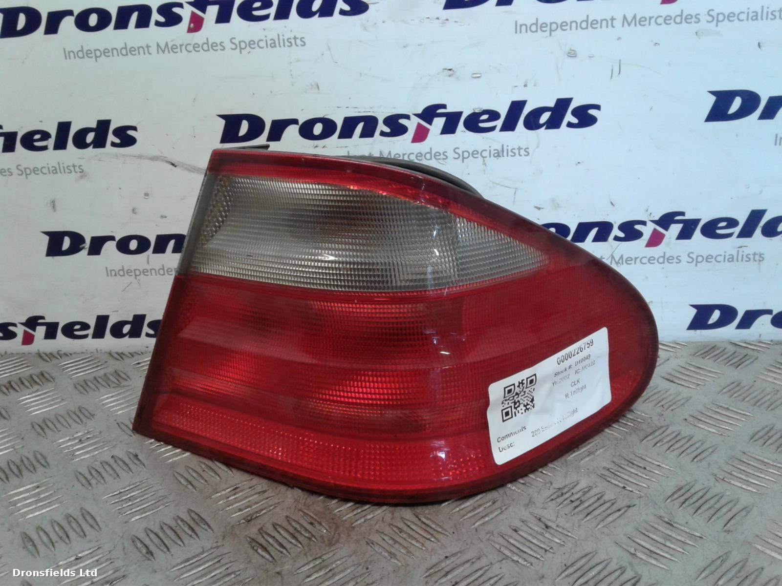 View Auto part R Taillight Mercedes Clk 2002