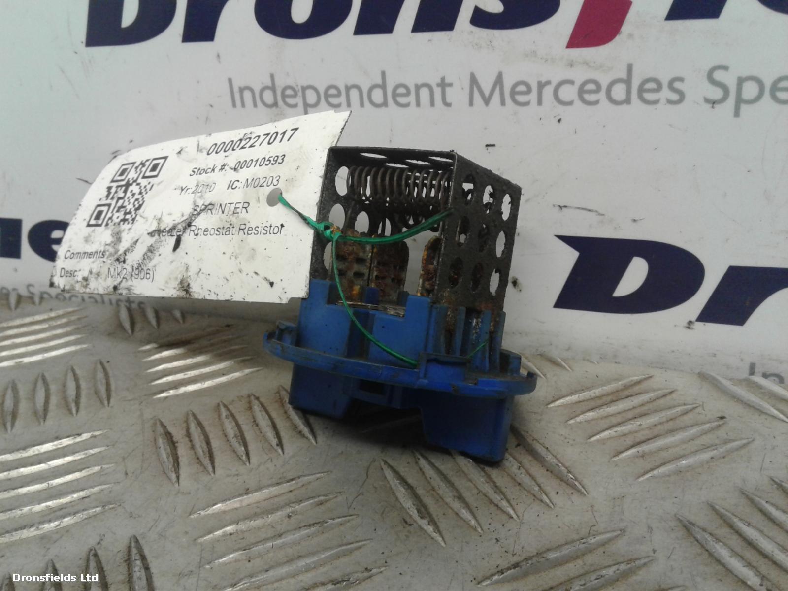 View Auto part Heater Rheostat Mercedes Sprinter 2010