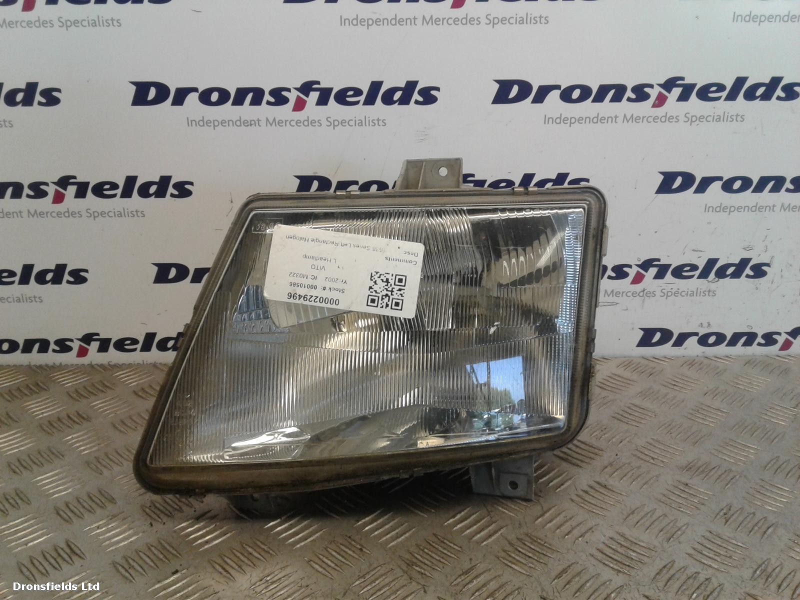 View Auto part L Headlamp Mercedes Vito 2002
