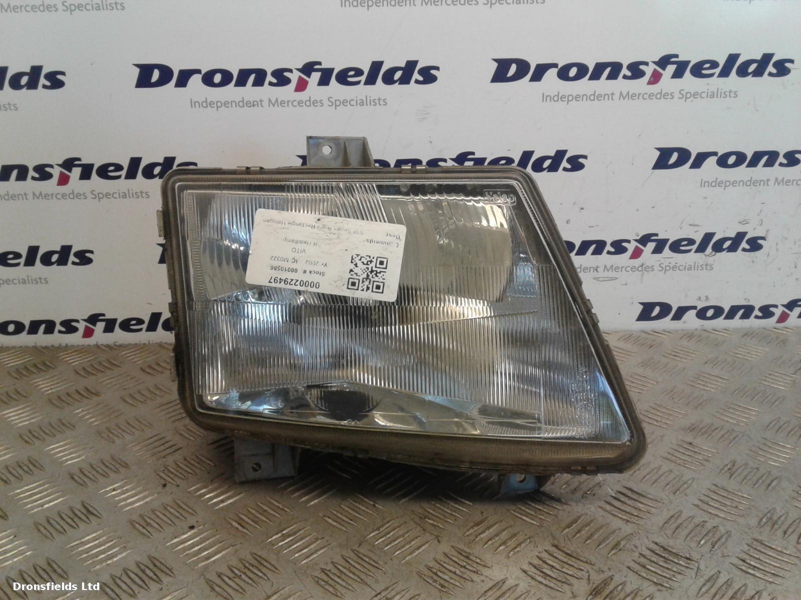 View Auto part R Headlamp Mercedes Vito 2002