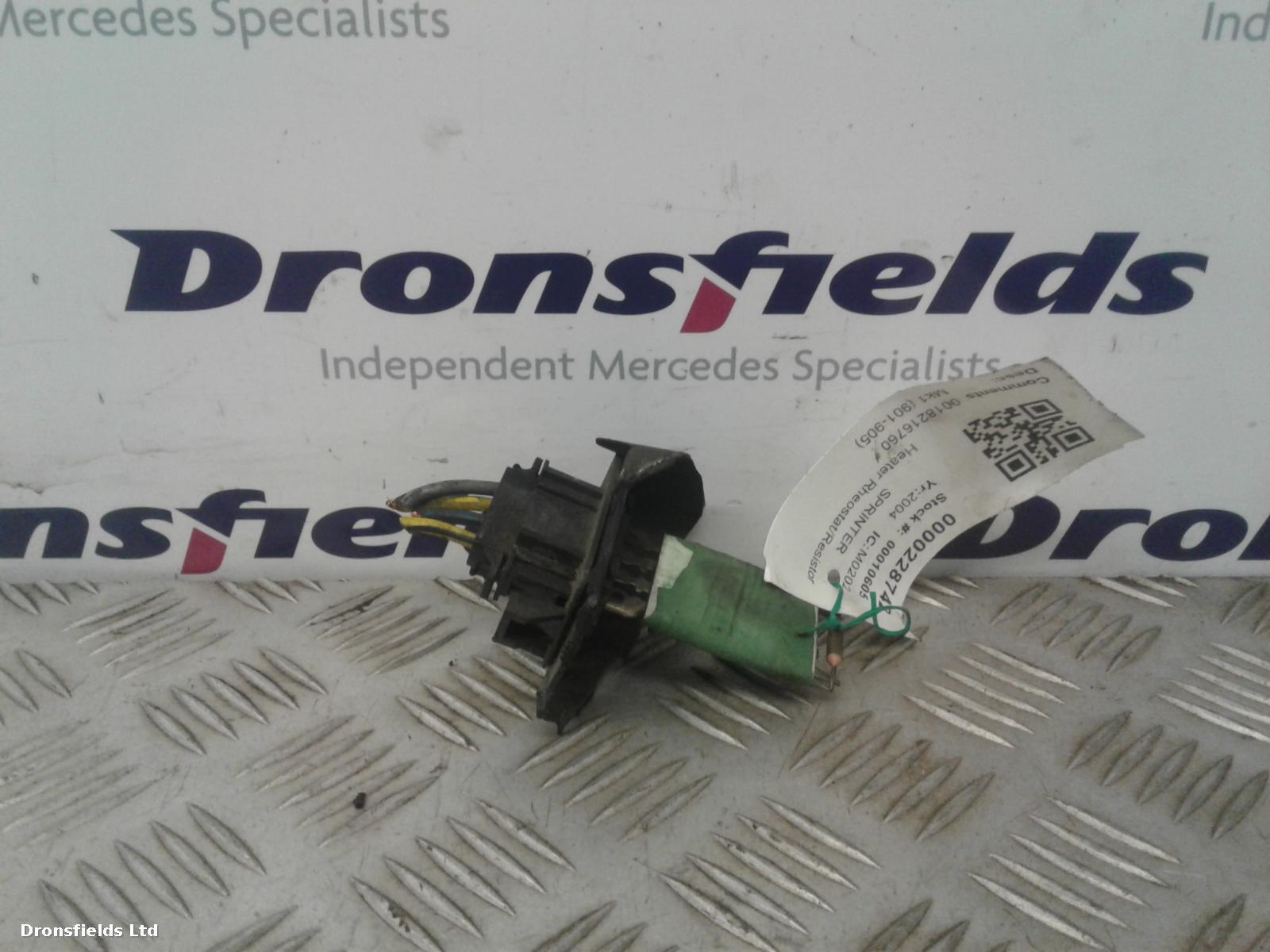 View Auto part Heater Rheostat Mercedes Sprinter 2004