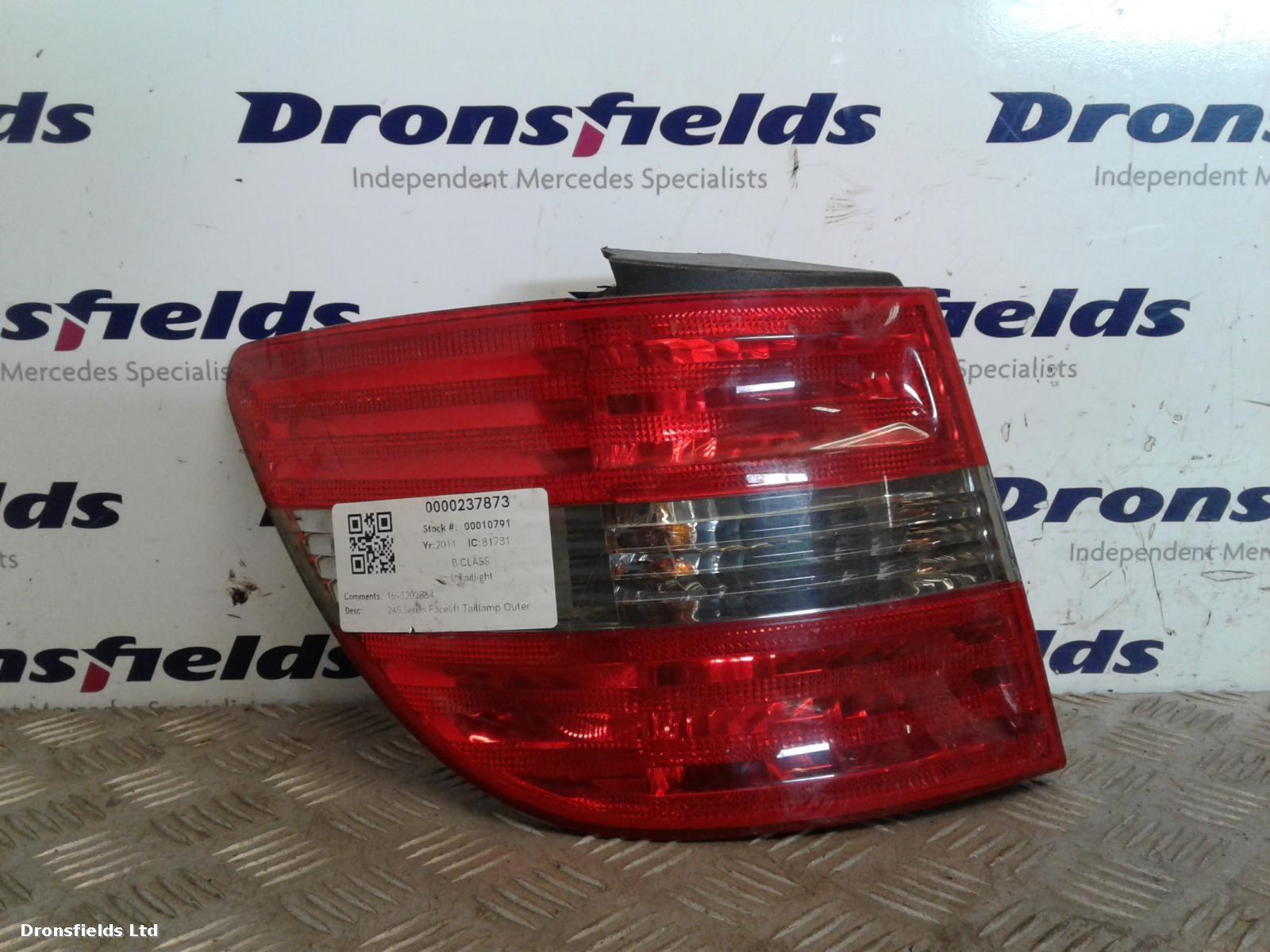 View Auto part L Taillight Mercedes B Class 2011
