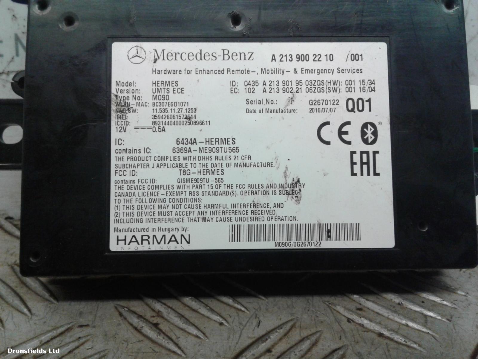 View Auto part Misc Mercedes E Class 2016
