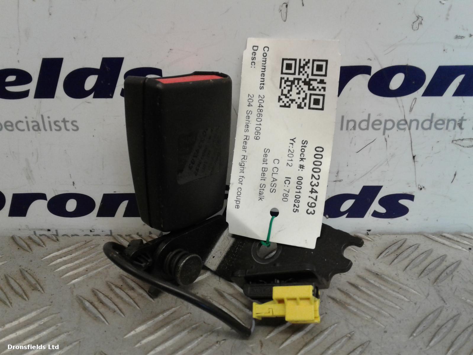 View Auto part Seat Belt Mercedes C Class 2012