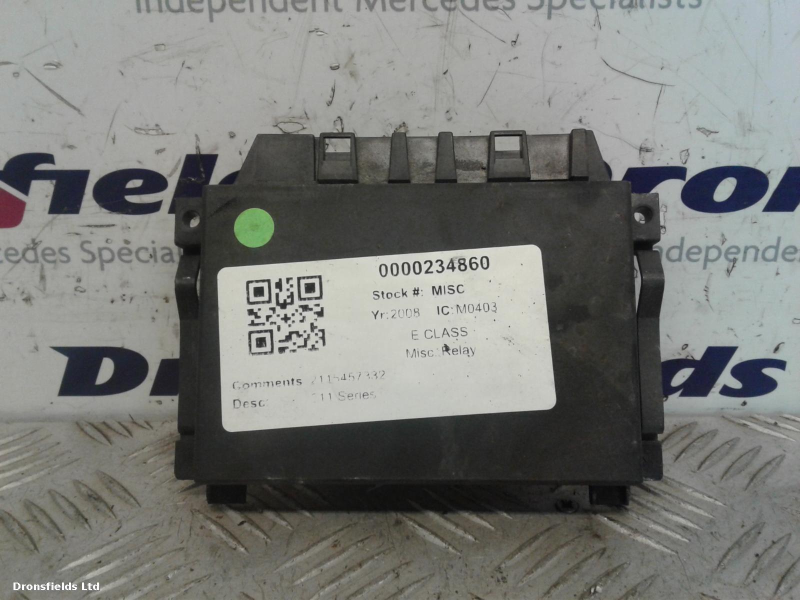View Auto part Misc. Relay Mercedes E Class 2008