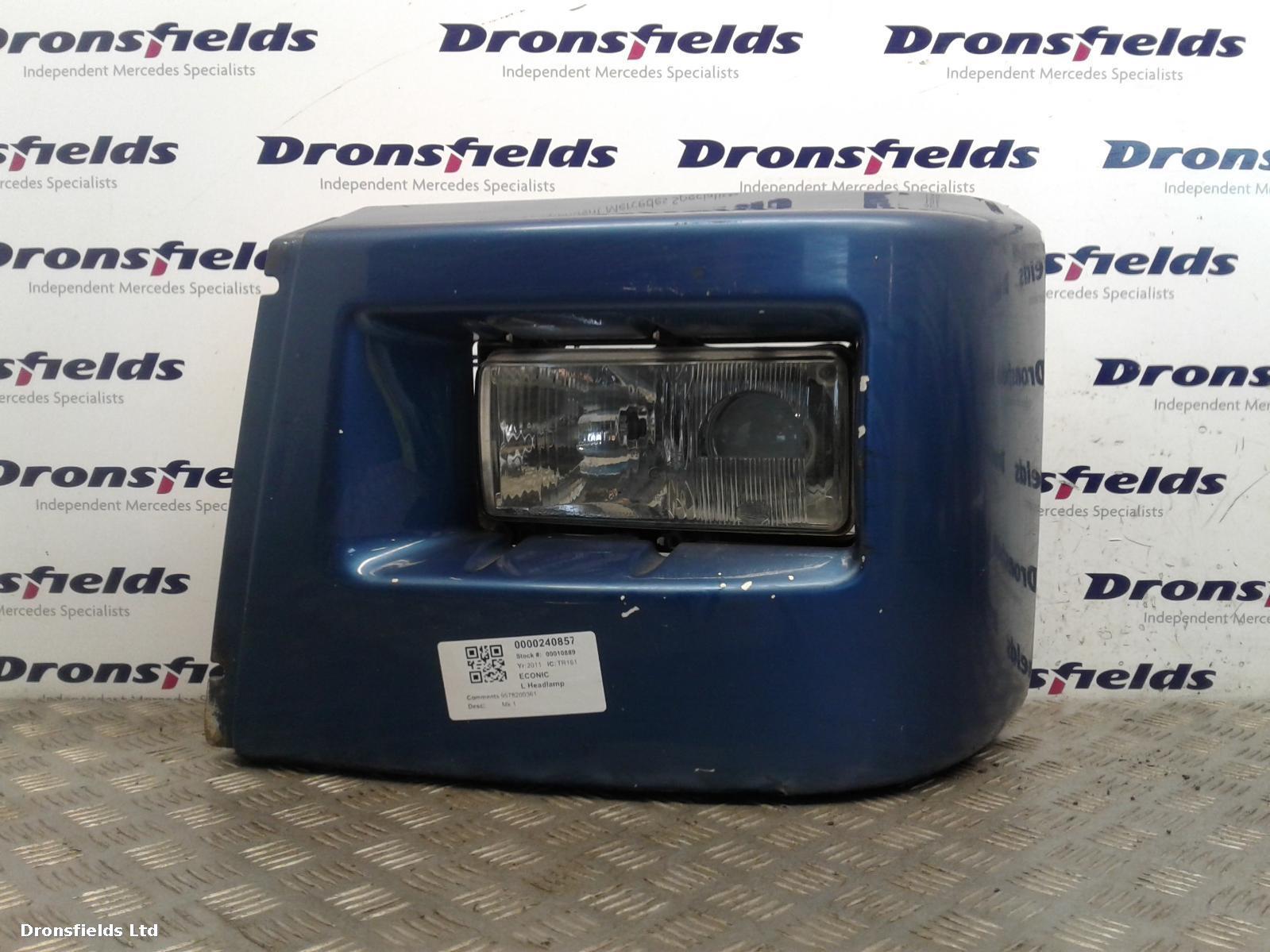 View Auto part L Headlamp Mercedes Econic 2011