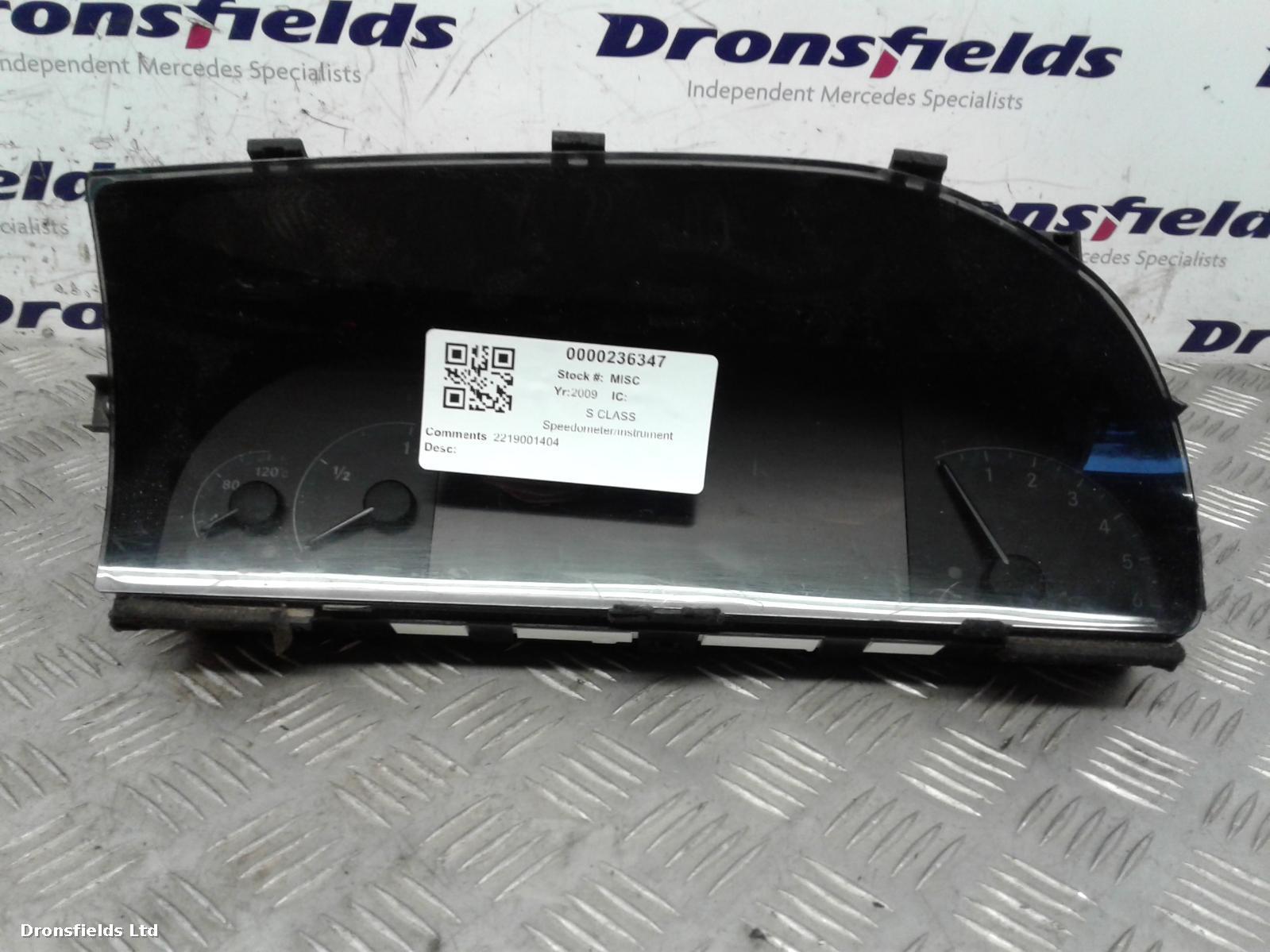 View Auto part Speedometer Mercedes S Class 2009