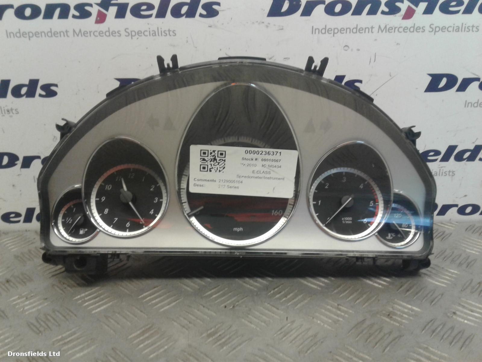 View Auto part Speedometer Mercedes E Class 2010
