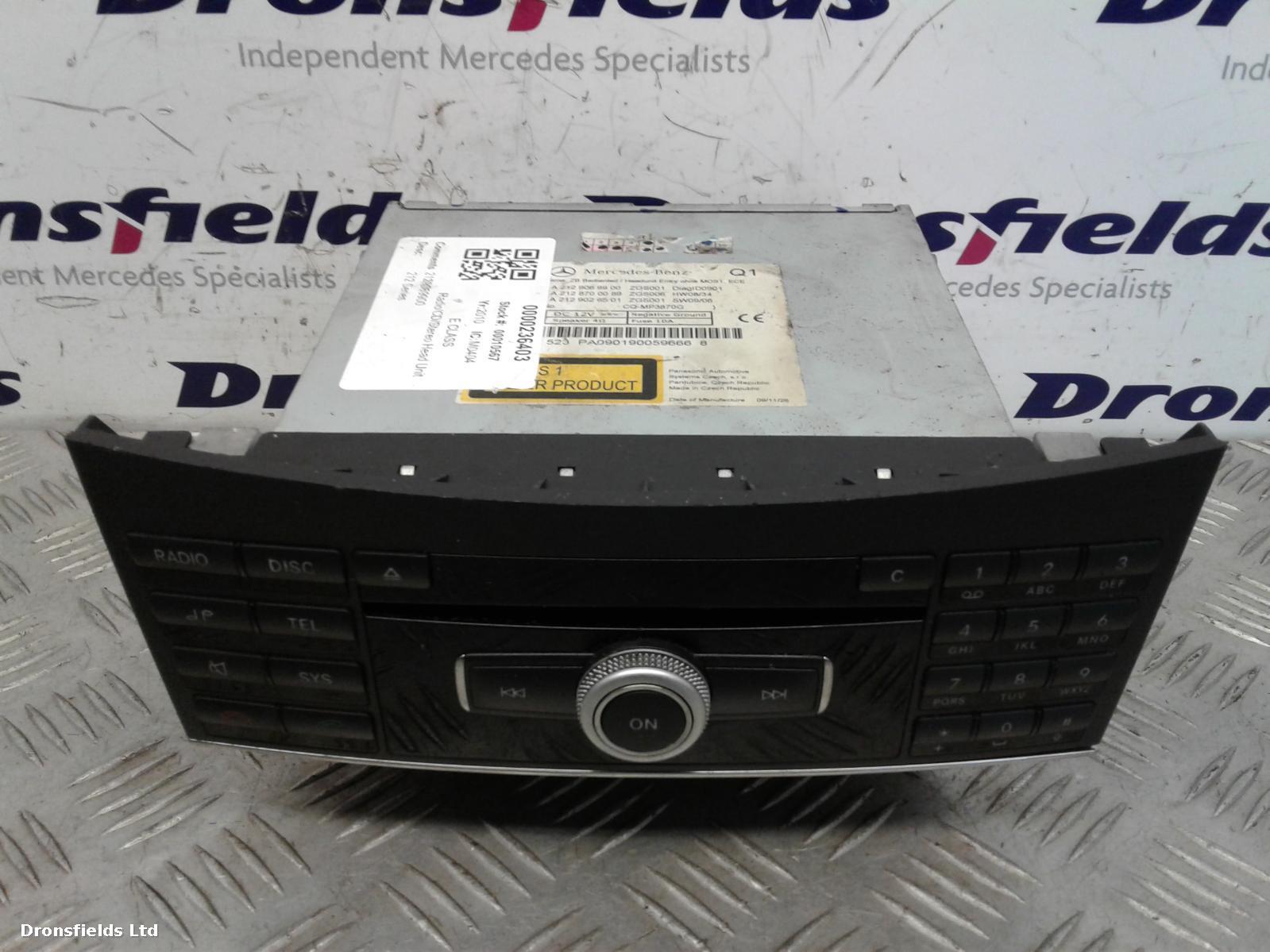 View Auto part A/V Equipment Mercedes E Class 2010