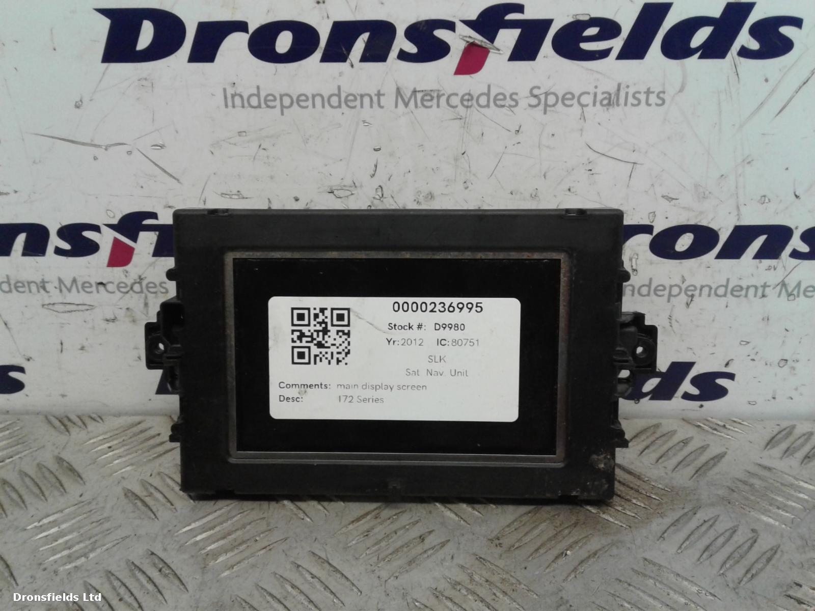 View Auto part Sat Nav Unit Mercedes Slk 2012