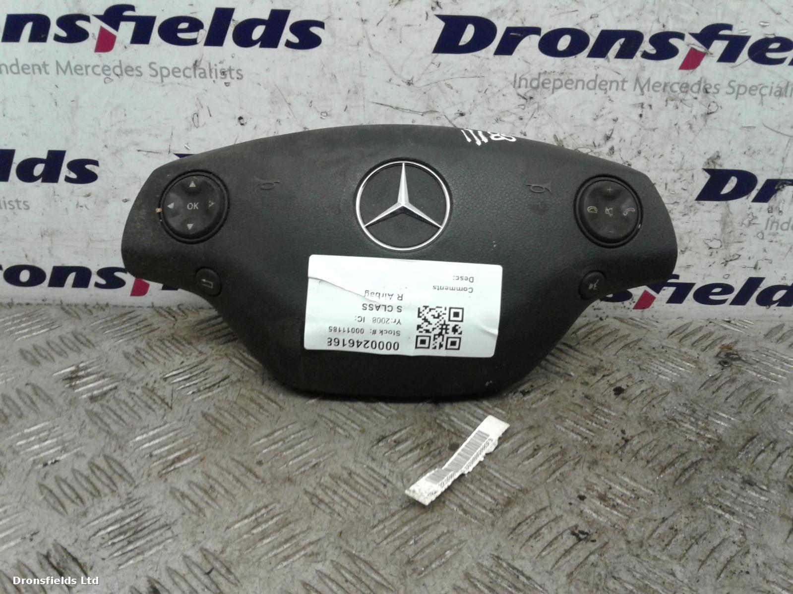 View Auto part R Air Bag Mercedes S Class 2008