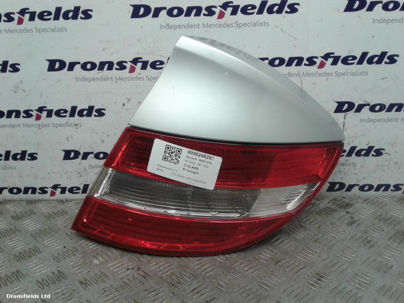 View Auto part R Taillight Mercedes C Class 2008