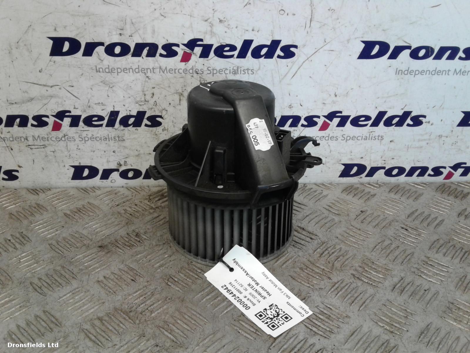 View Auto part Heater Motor/Assembly Mercedes Sprinter 2009