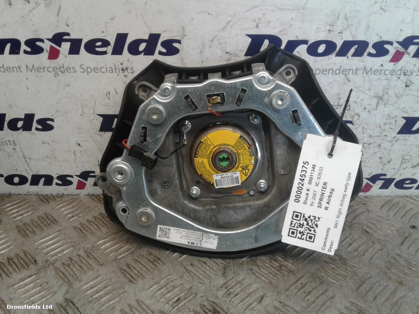 View Auto part R Air Bag Mercedes Sprinter 2007
