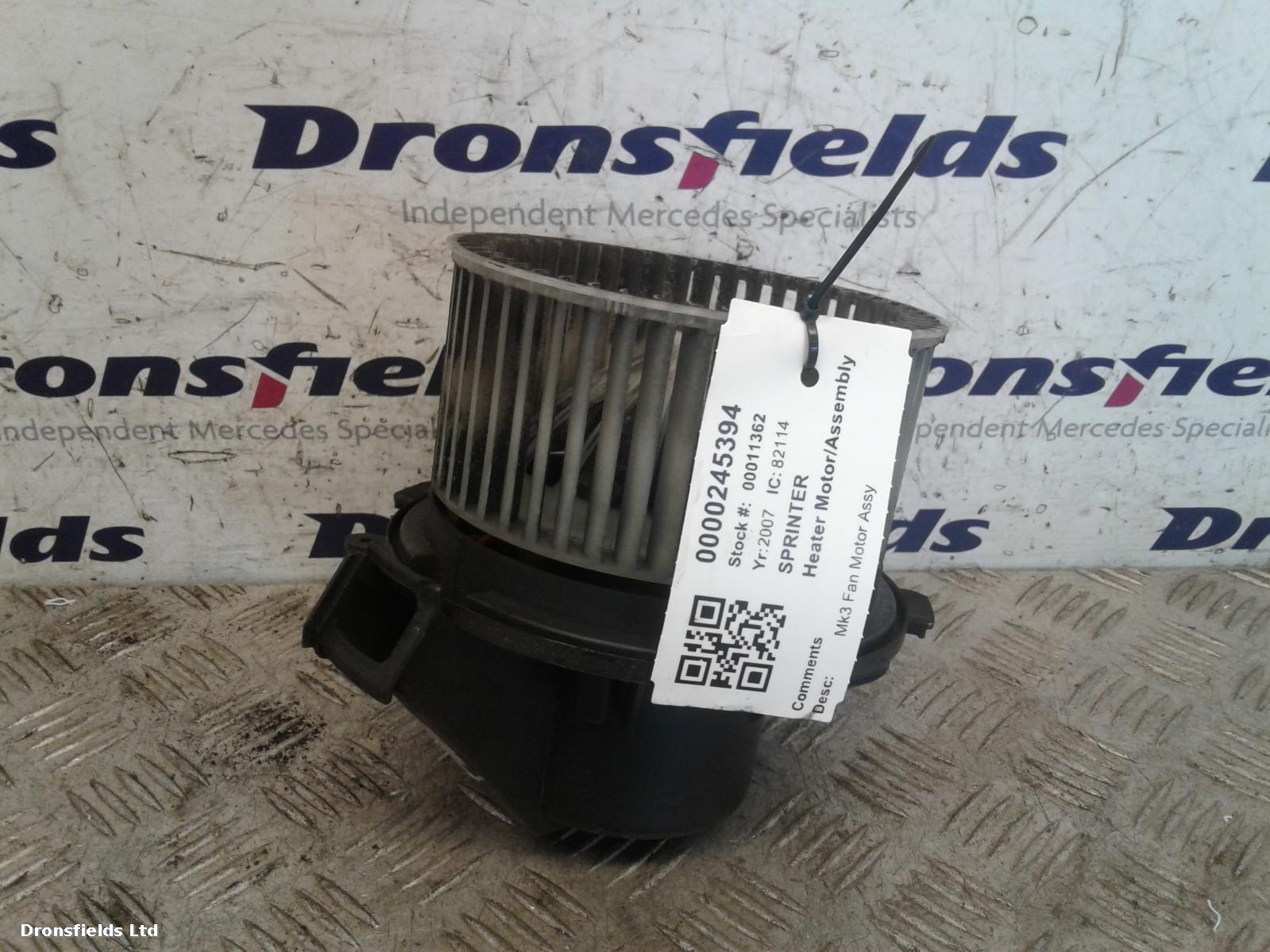 View Auto part Heater Motor/Assembly Mercedes Sprinter 2007