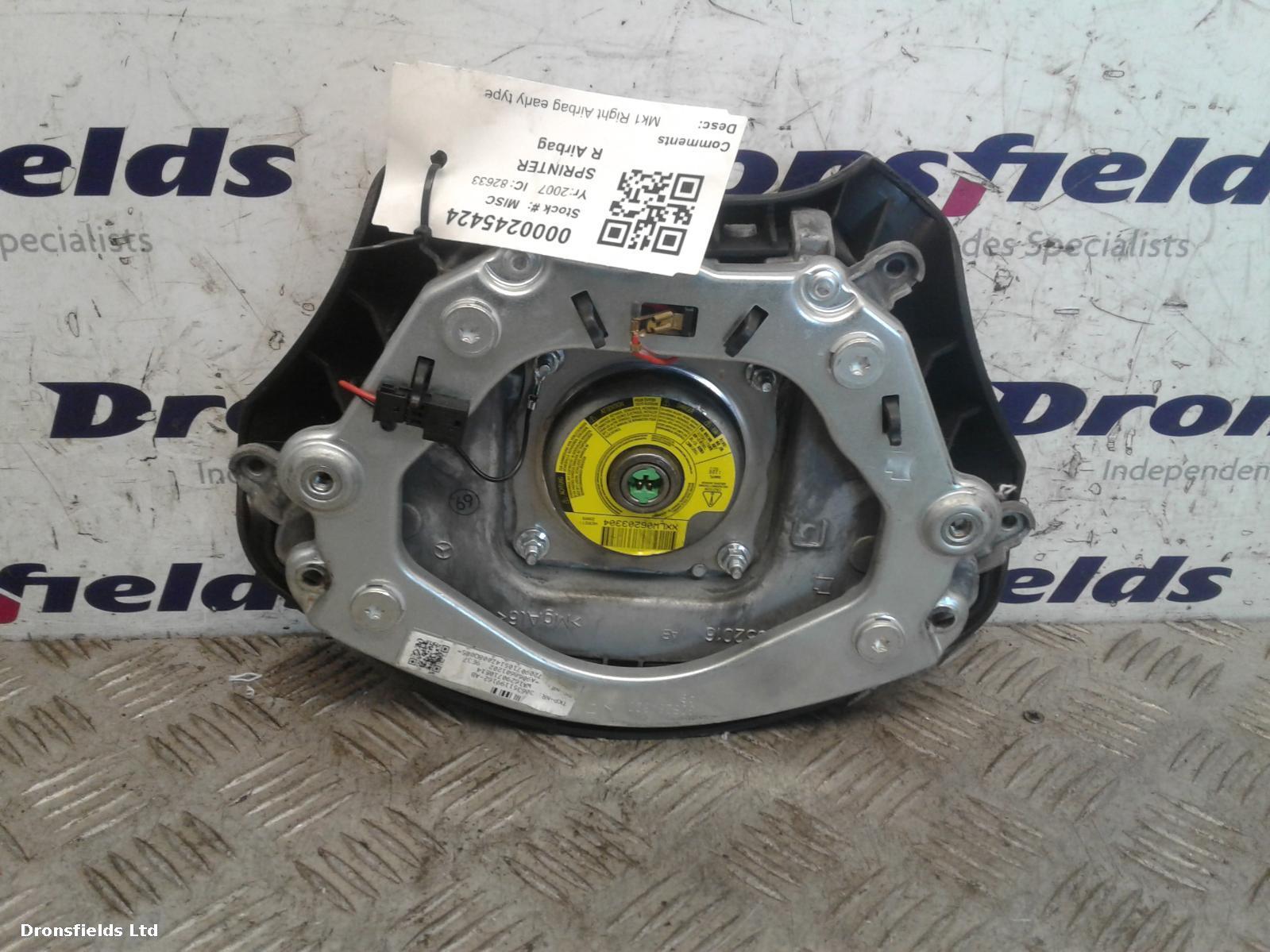 View Auto part R Air Bag Mercedes Sprinter 2007