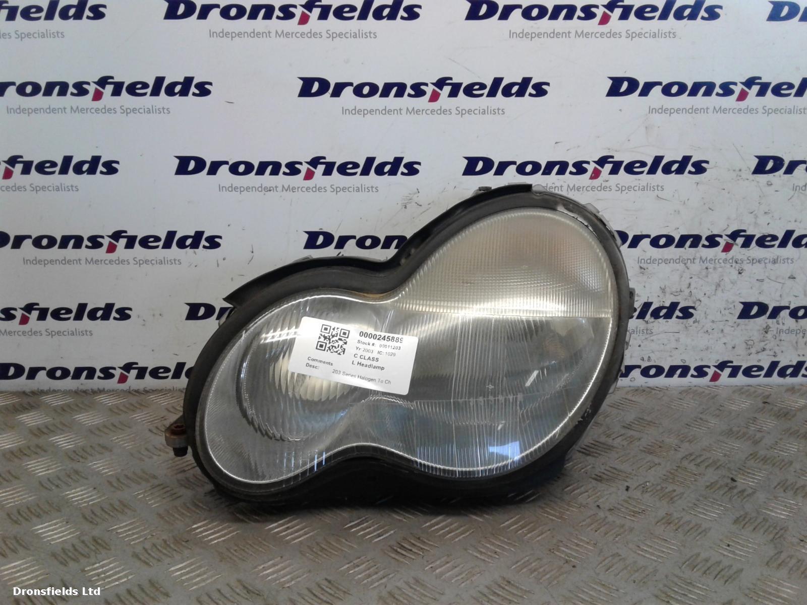 View Auto part L Headlamp Mercedes C Class 2003