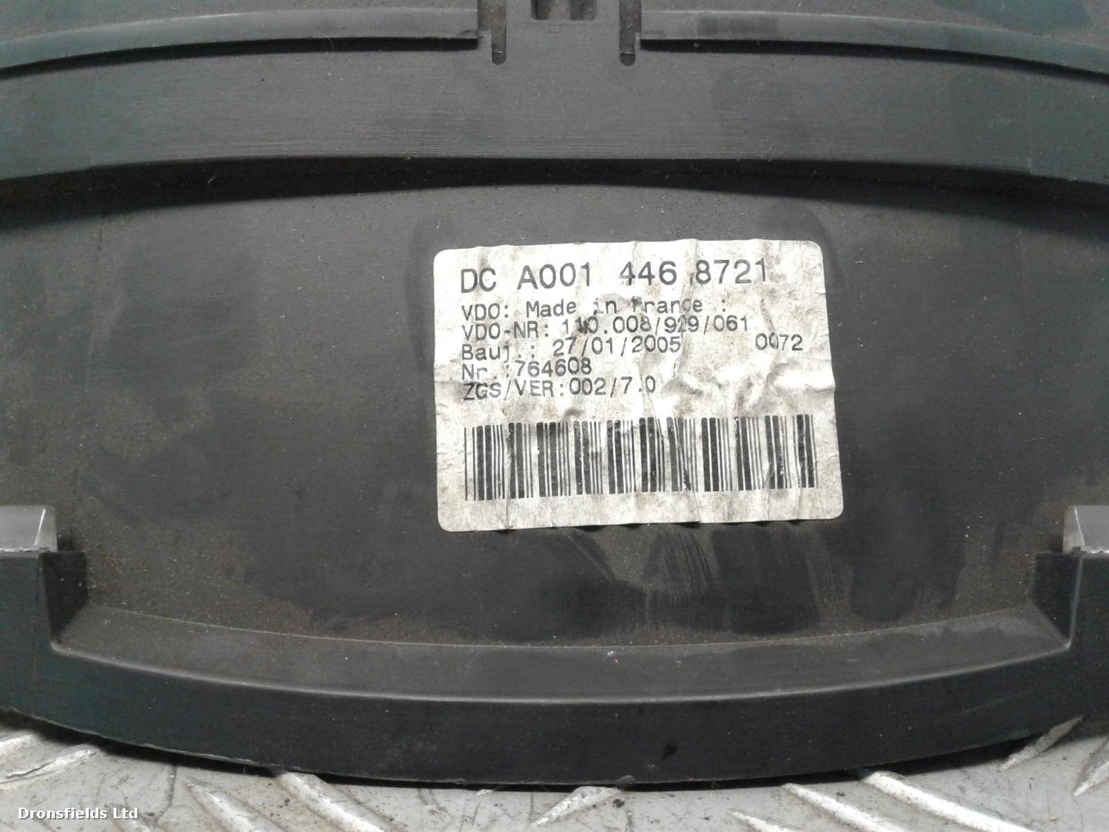 View Auto part Speedometer Mercedes Sprinter 2005