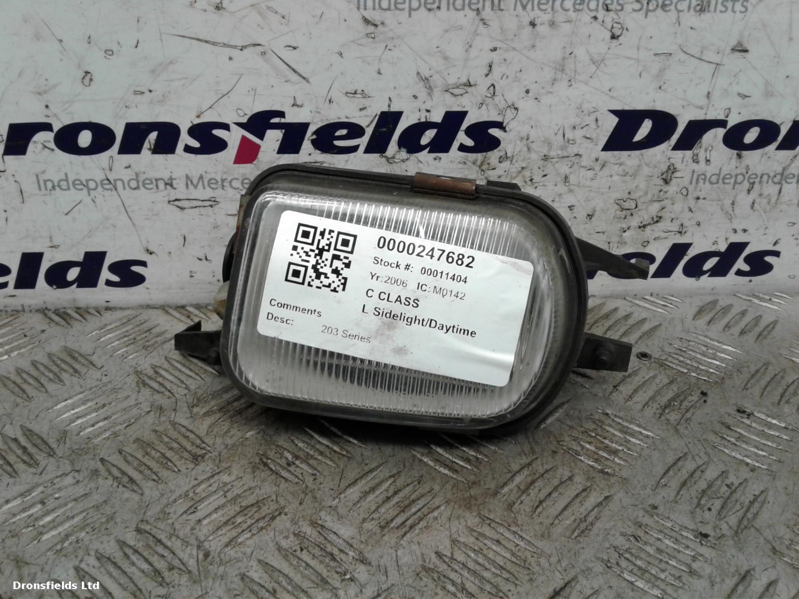 View Auto part L Sidelight/Daytime Running Light (DRL) Mercedes C Class 2006