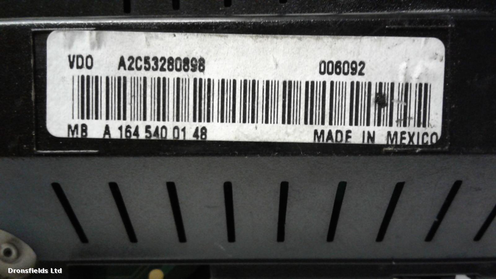 View Auto part Speedometer Mercedes M Class 2008