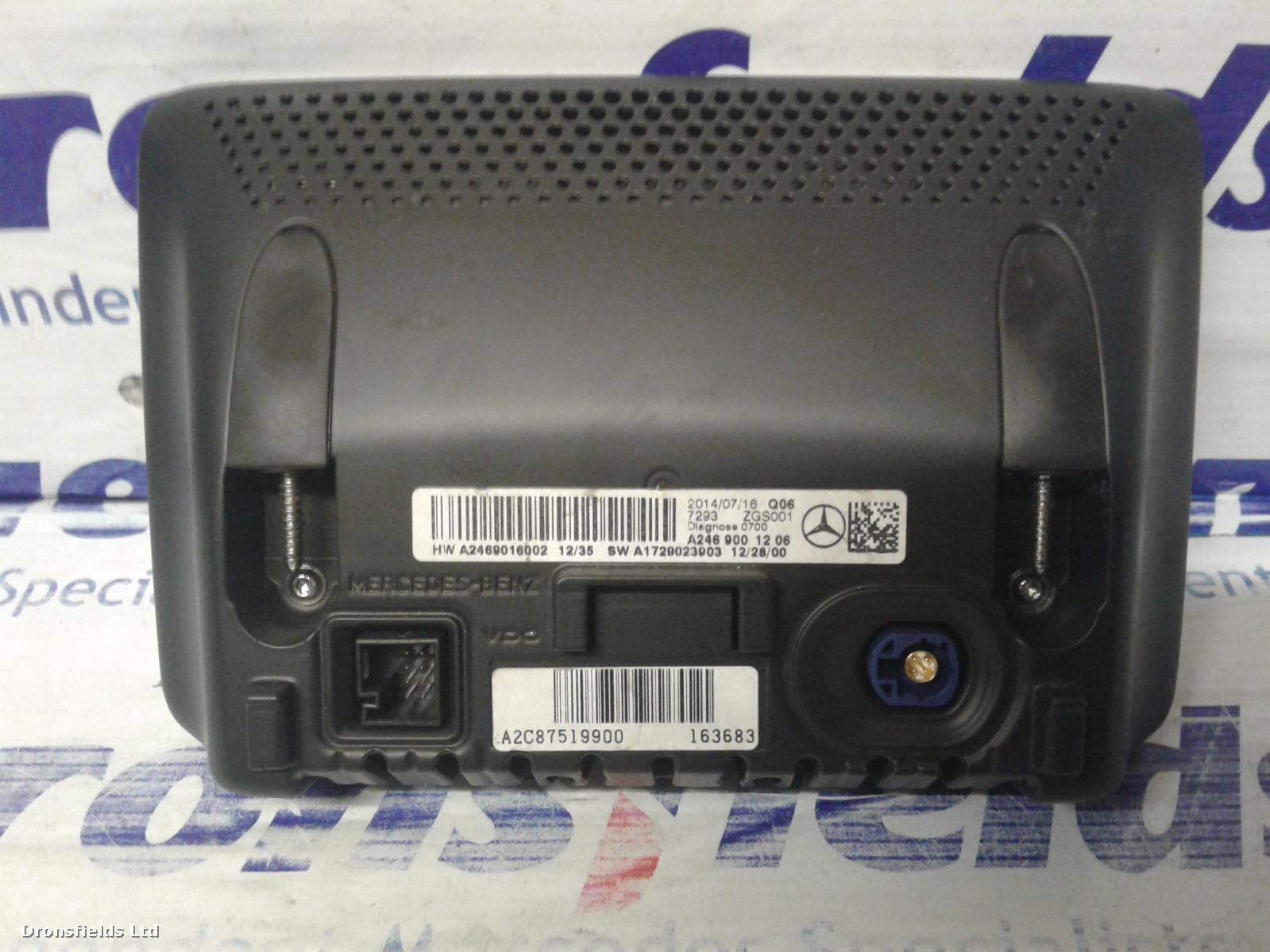 View Auto part Radio Display Mercedes M Class 2019