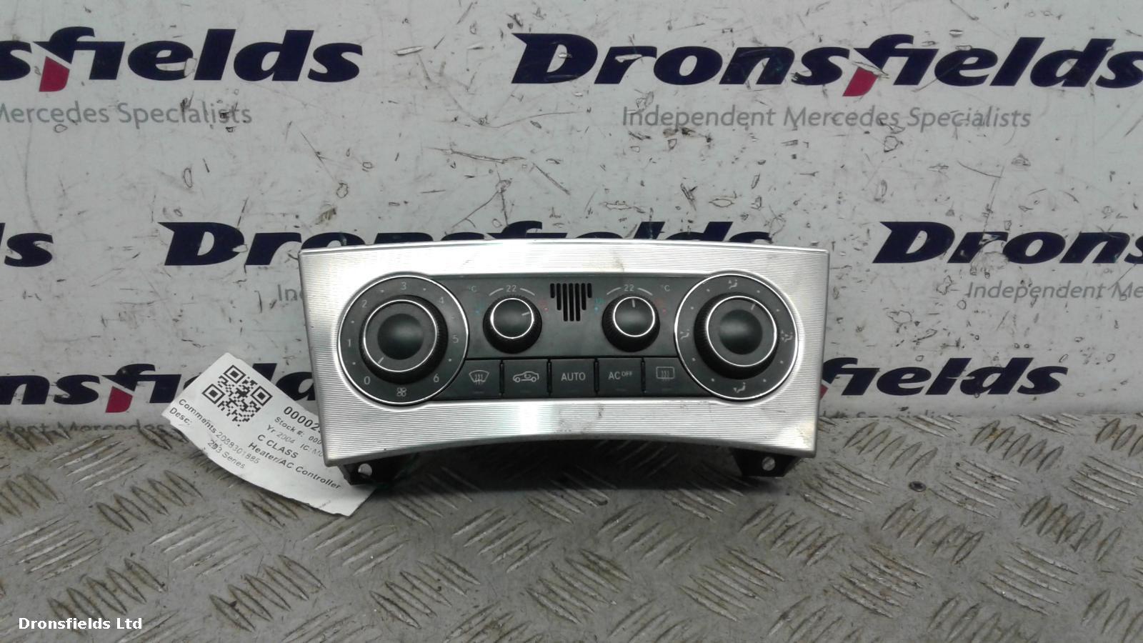 View Auto part Heater/AC Controller Mercedes C Class 2004