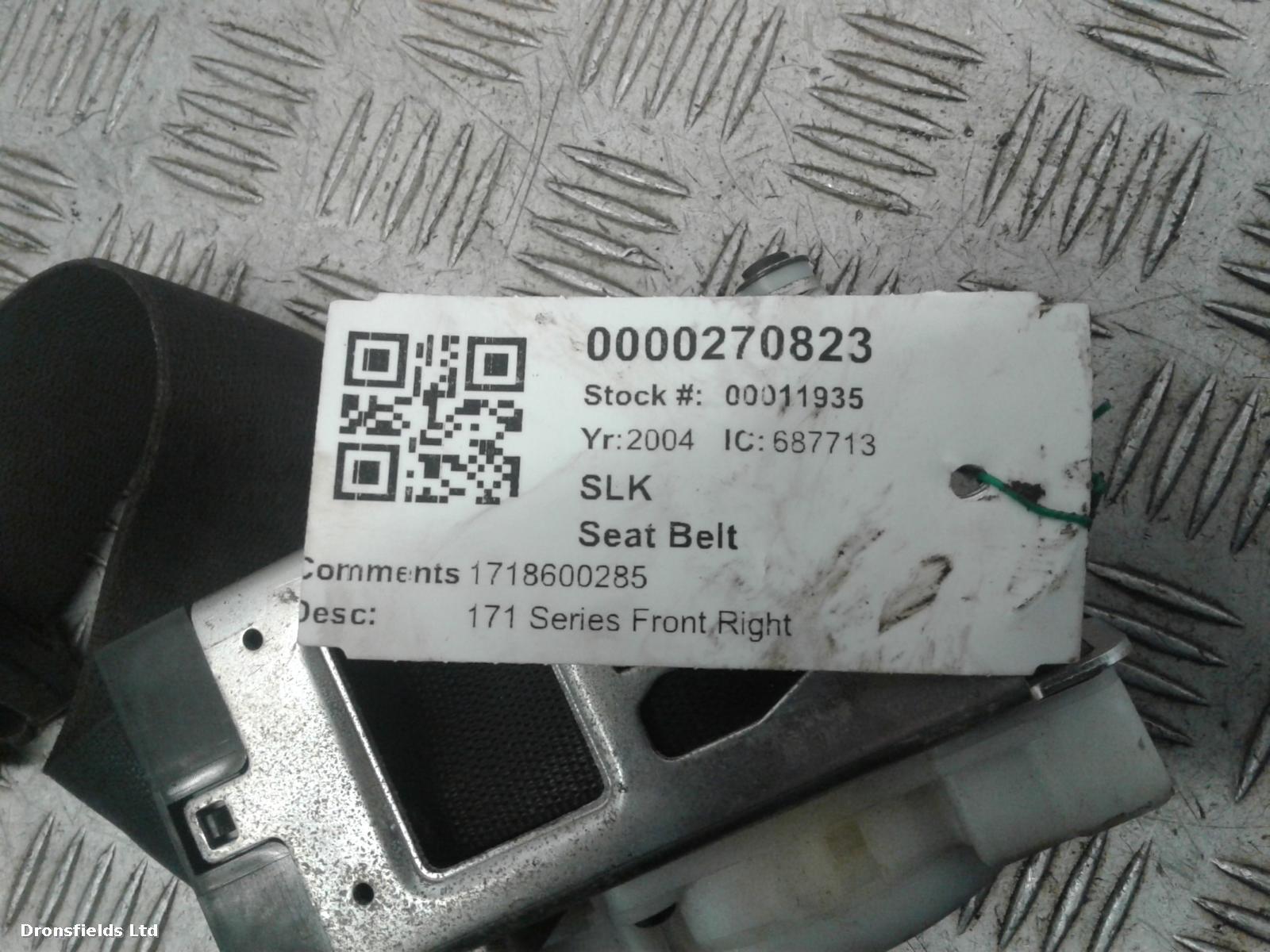 View Auto part Seat Belt Mercedes Slk 2004